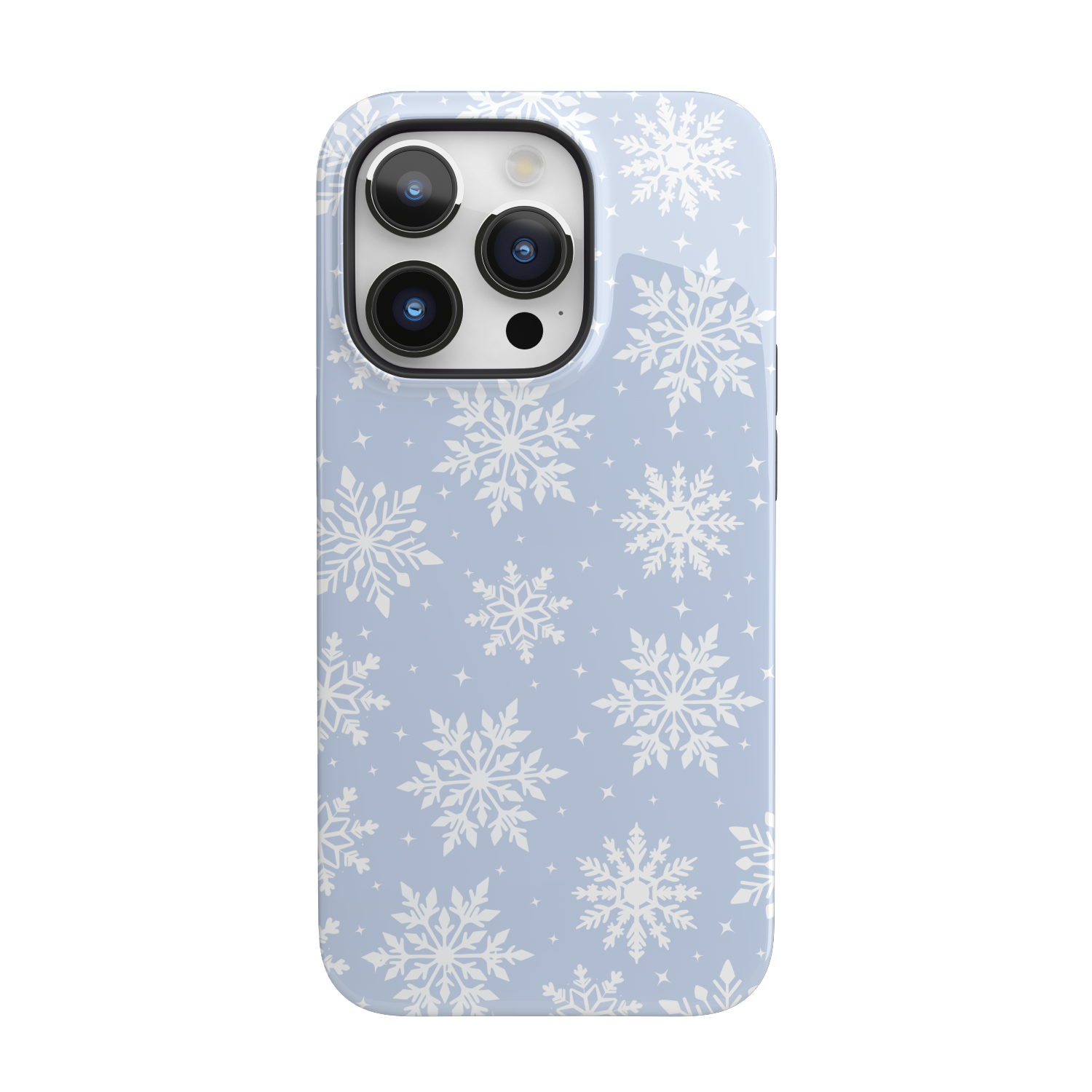Blue Snowflakes iPhone Case