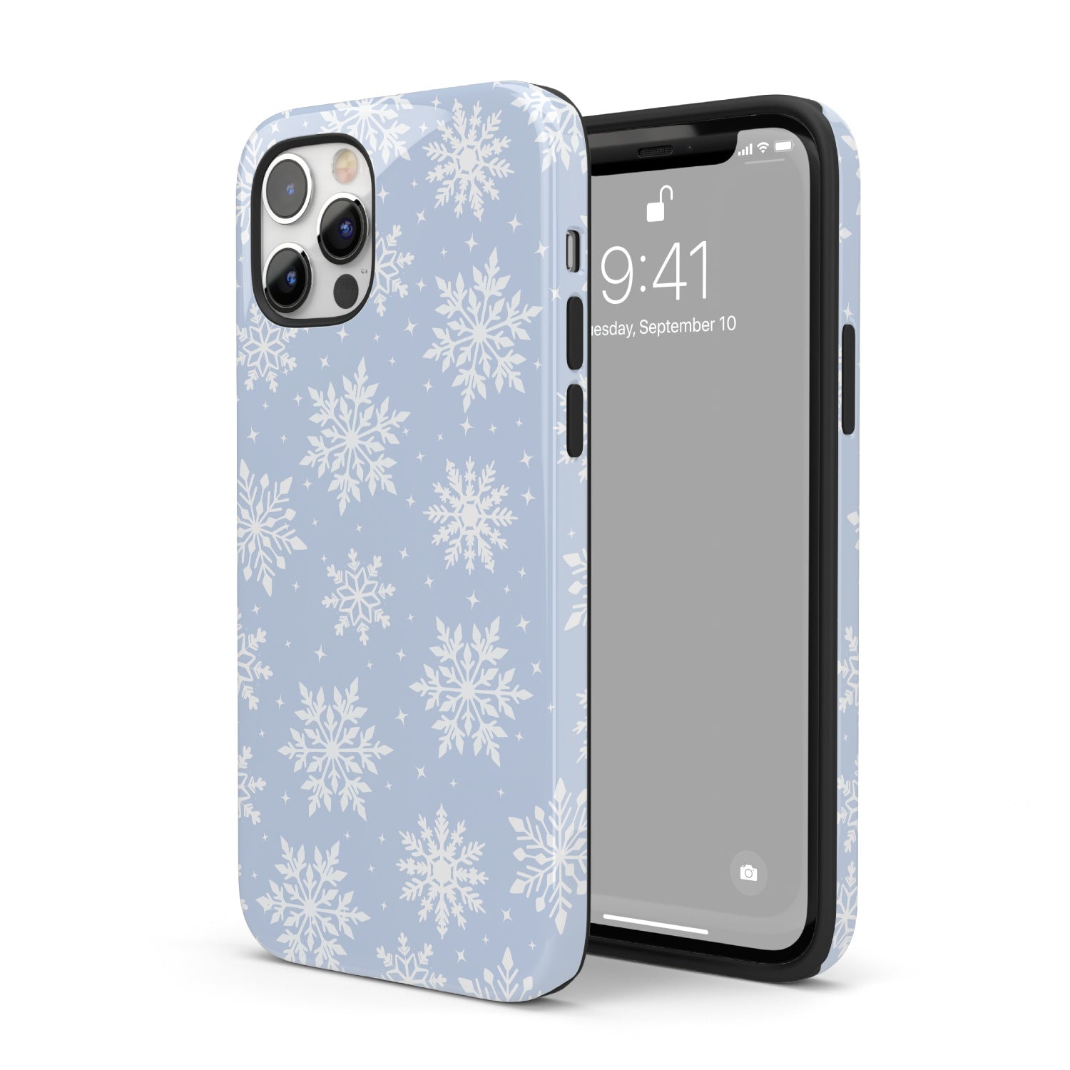 Blue Snowflakes iPhone Case