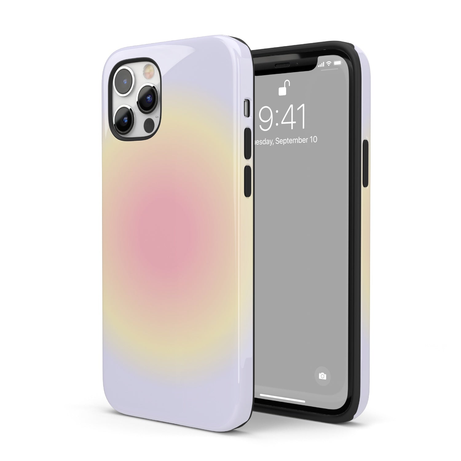 Lilac Aura iPhone Case