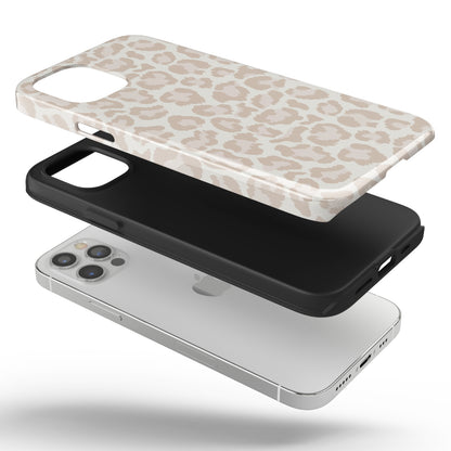 Beige Leopard iPhone Case