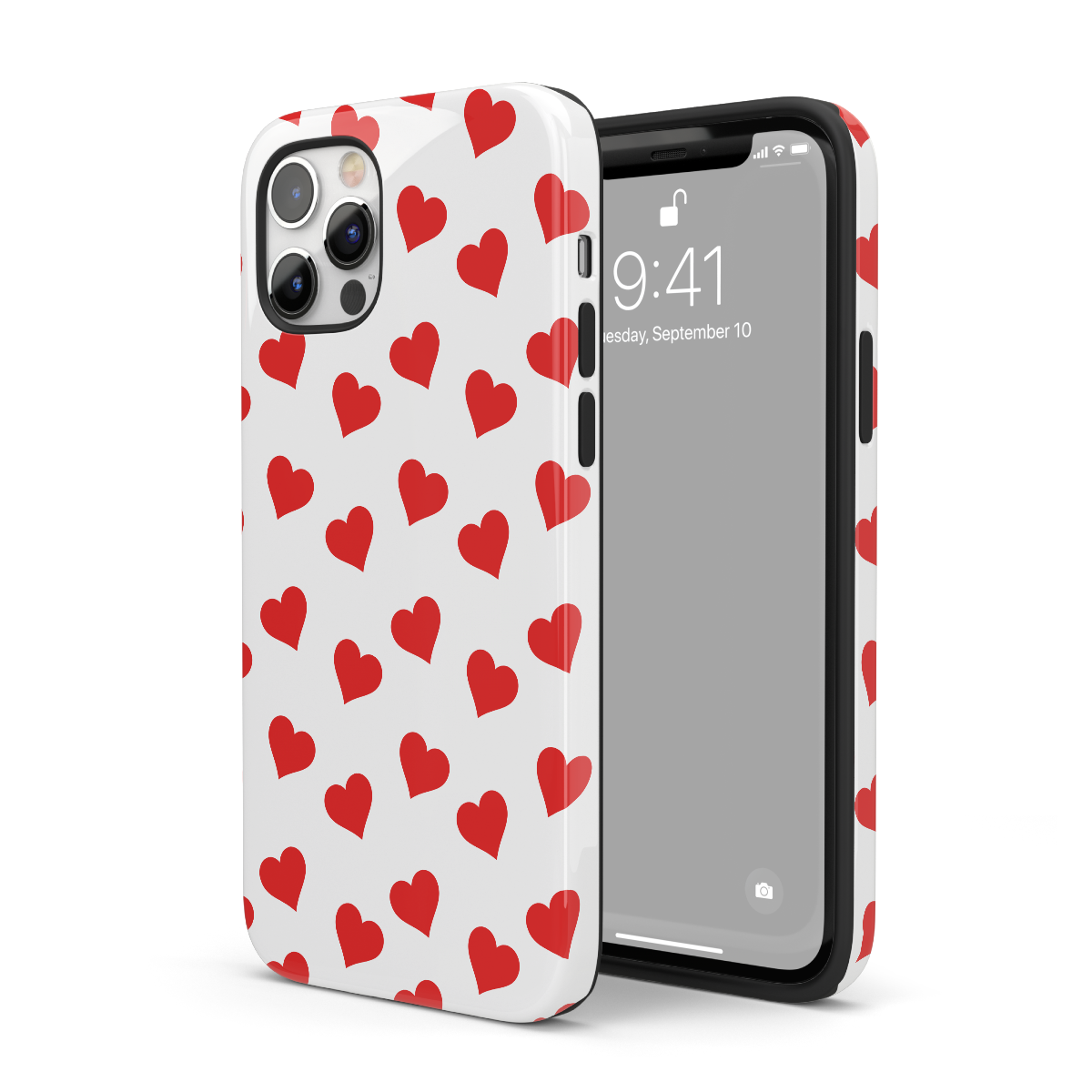 Red Heart Mania iPhone Case