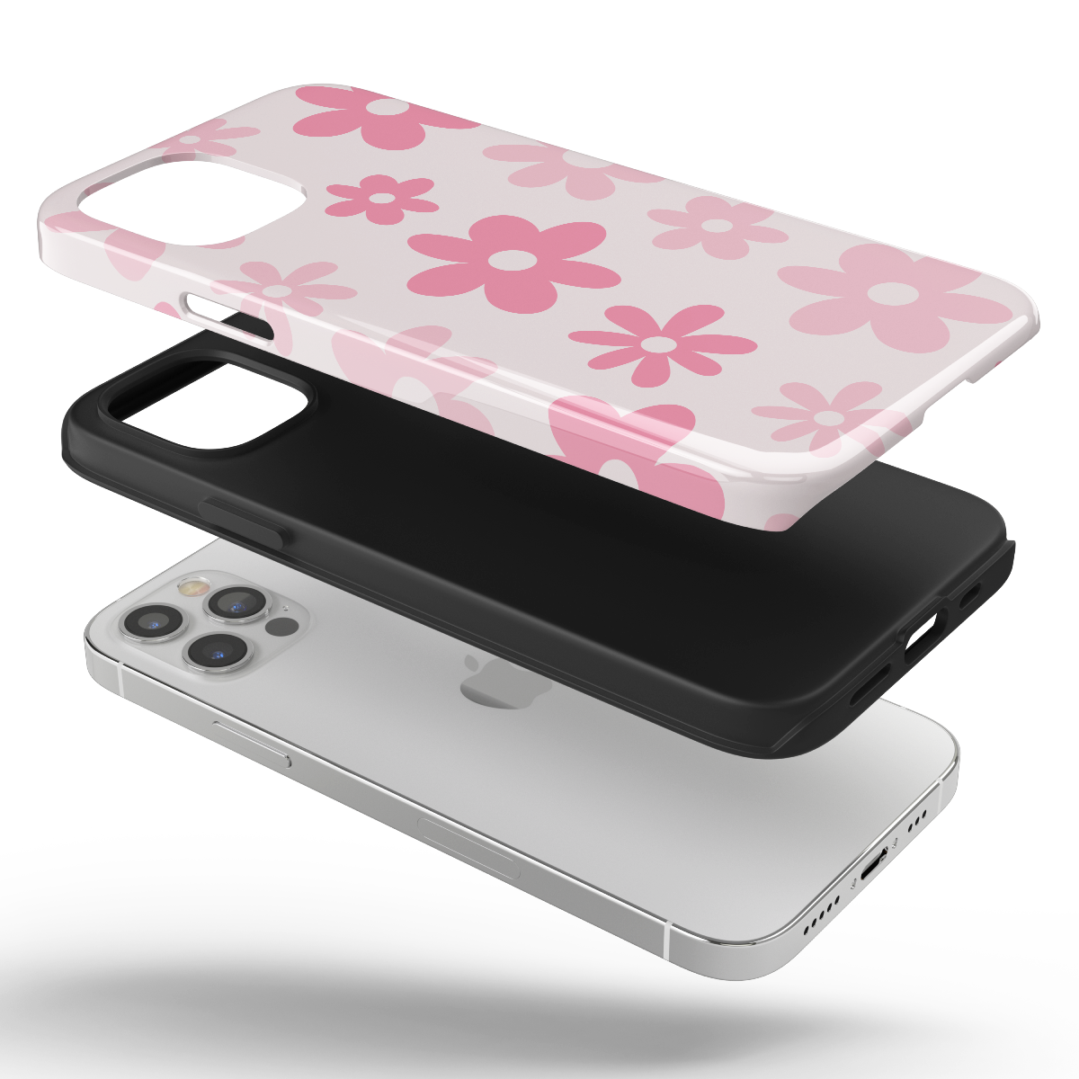 Pink Flower Power iPhone Case