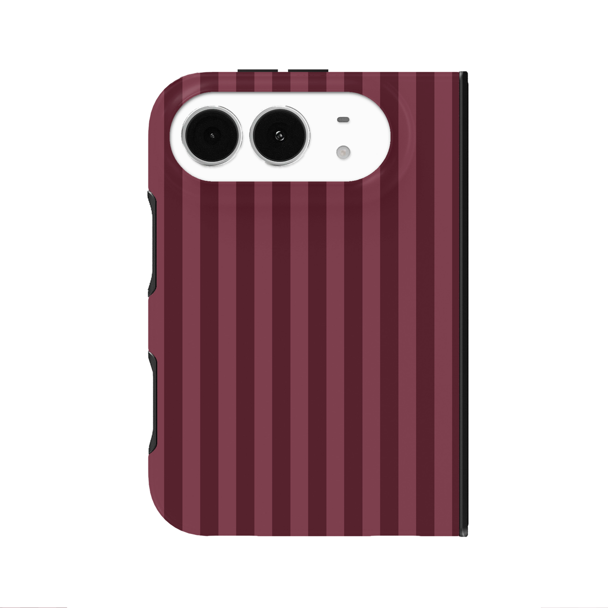 Burgundy Stripes iPhone Case
