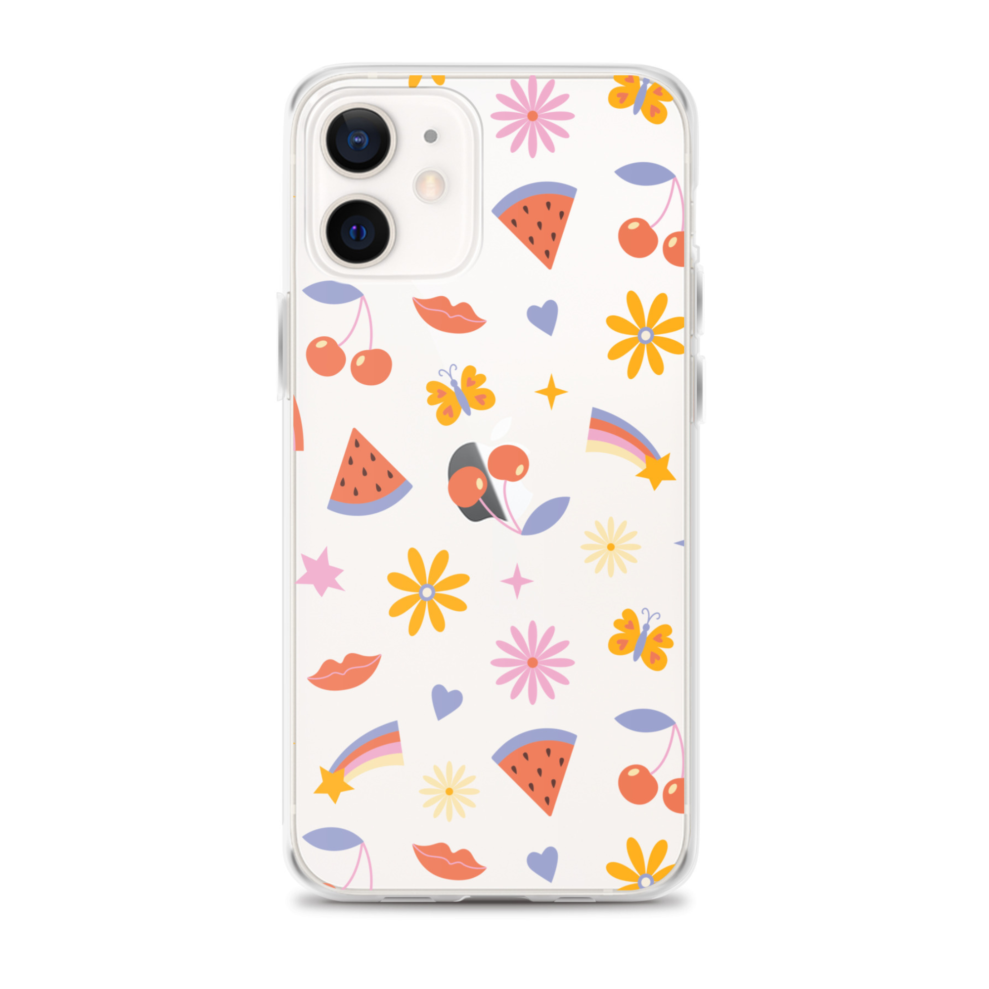 Summer Vibes Clear iPhone Case
