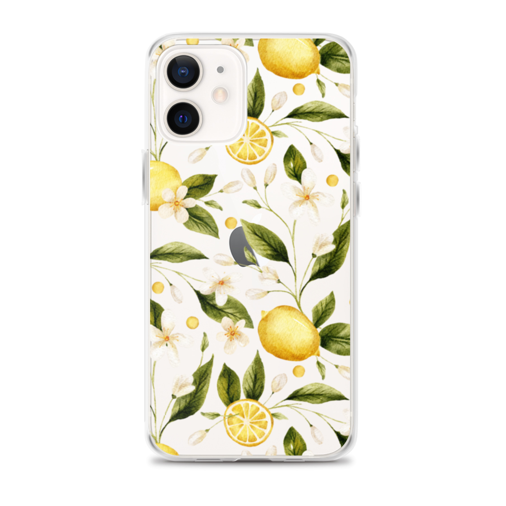 Lemon Garden Clear iPhone Case