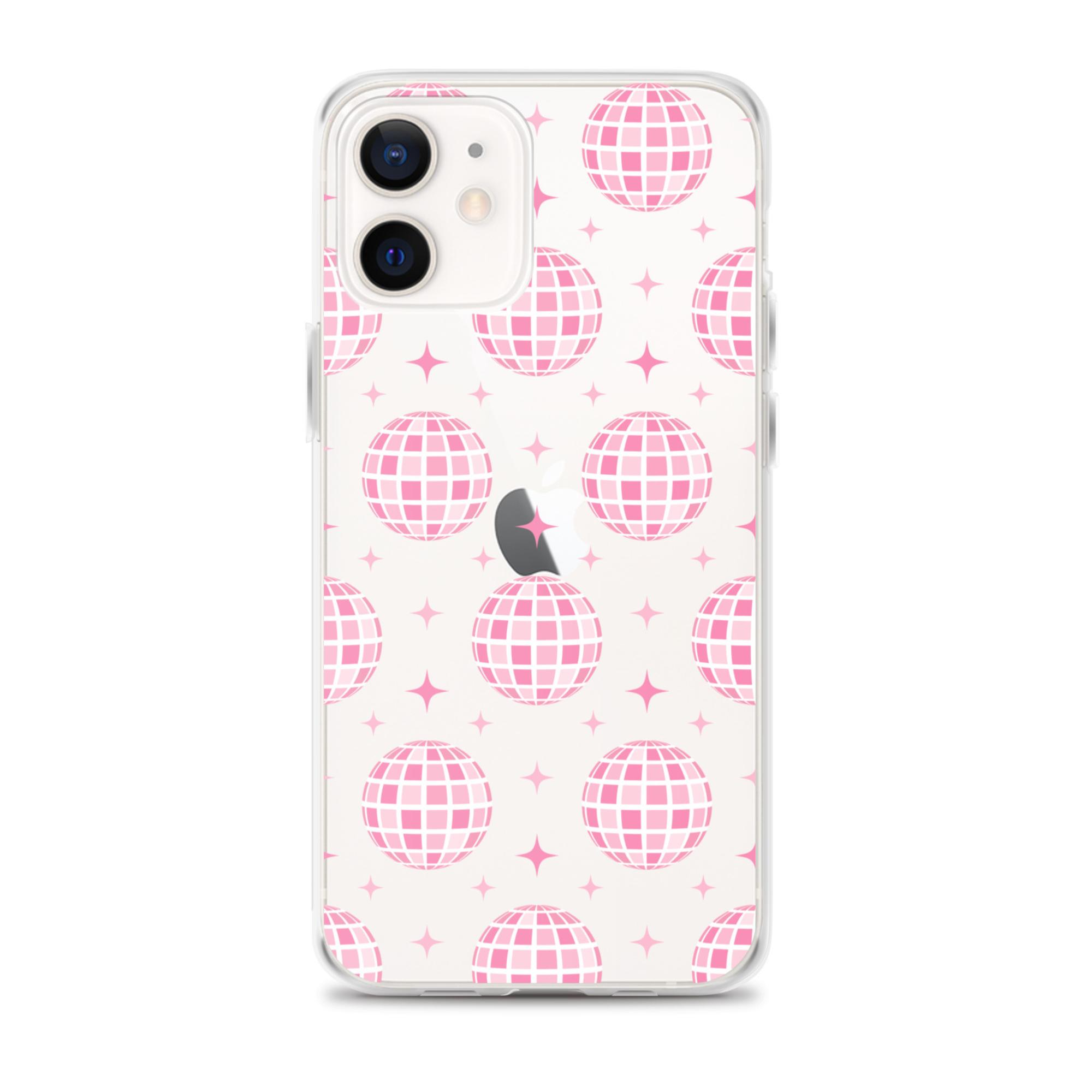 Pink Disco Clear iPhone Case