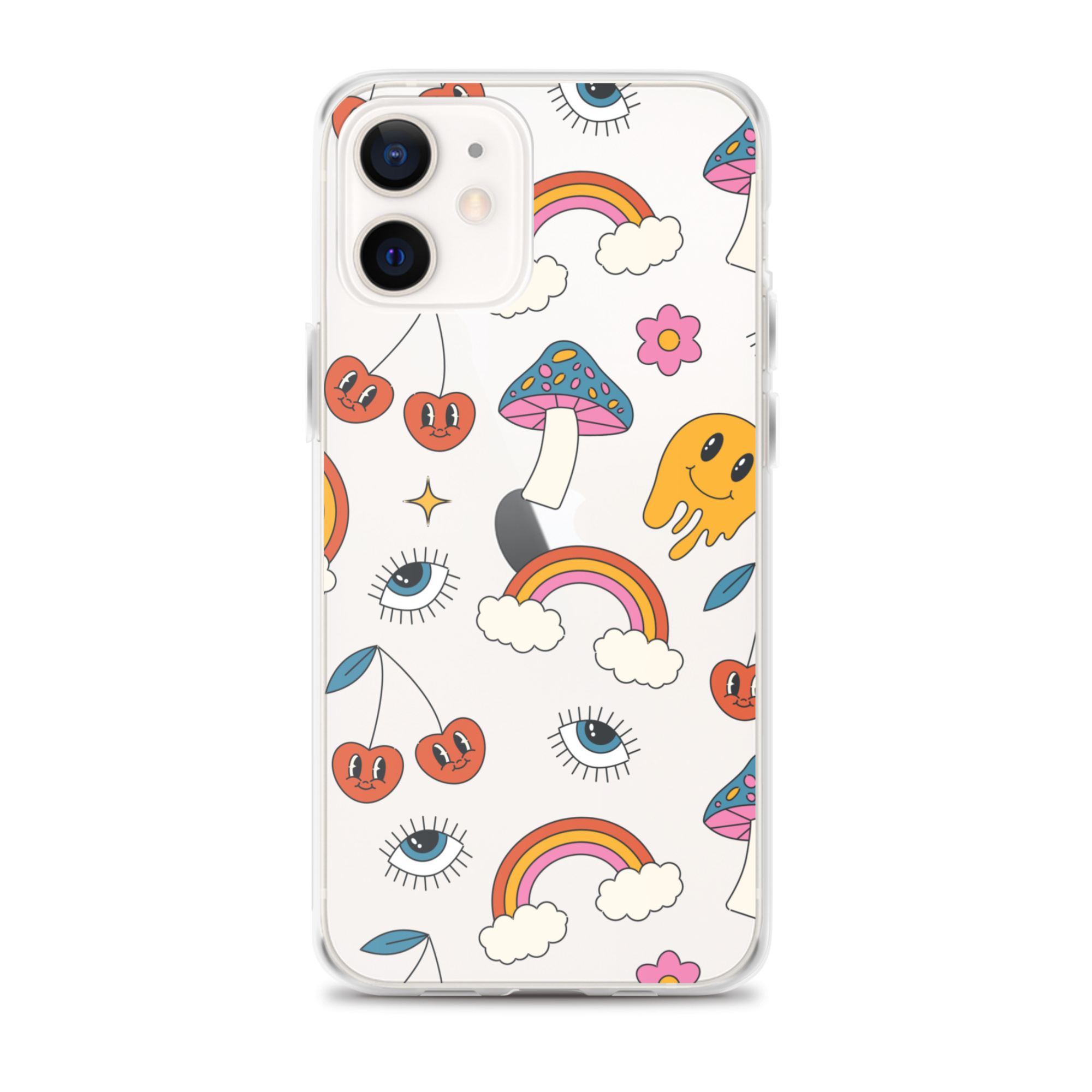 Rainbow Vibes Clear iPhone Case