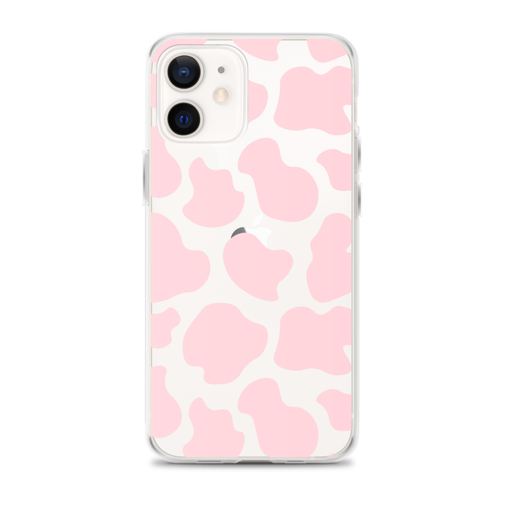 Pink Cow Clear iPhone Case