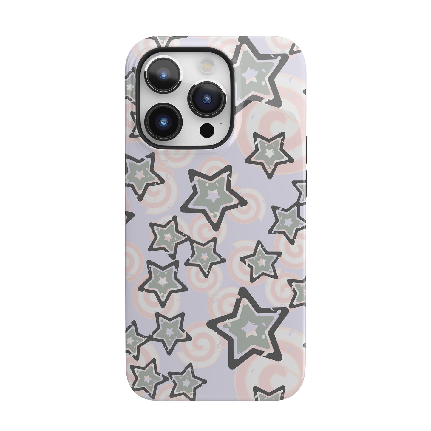Y2K Gray Star iPhone Case