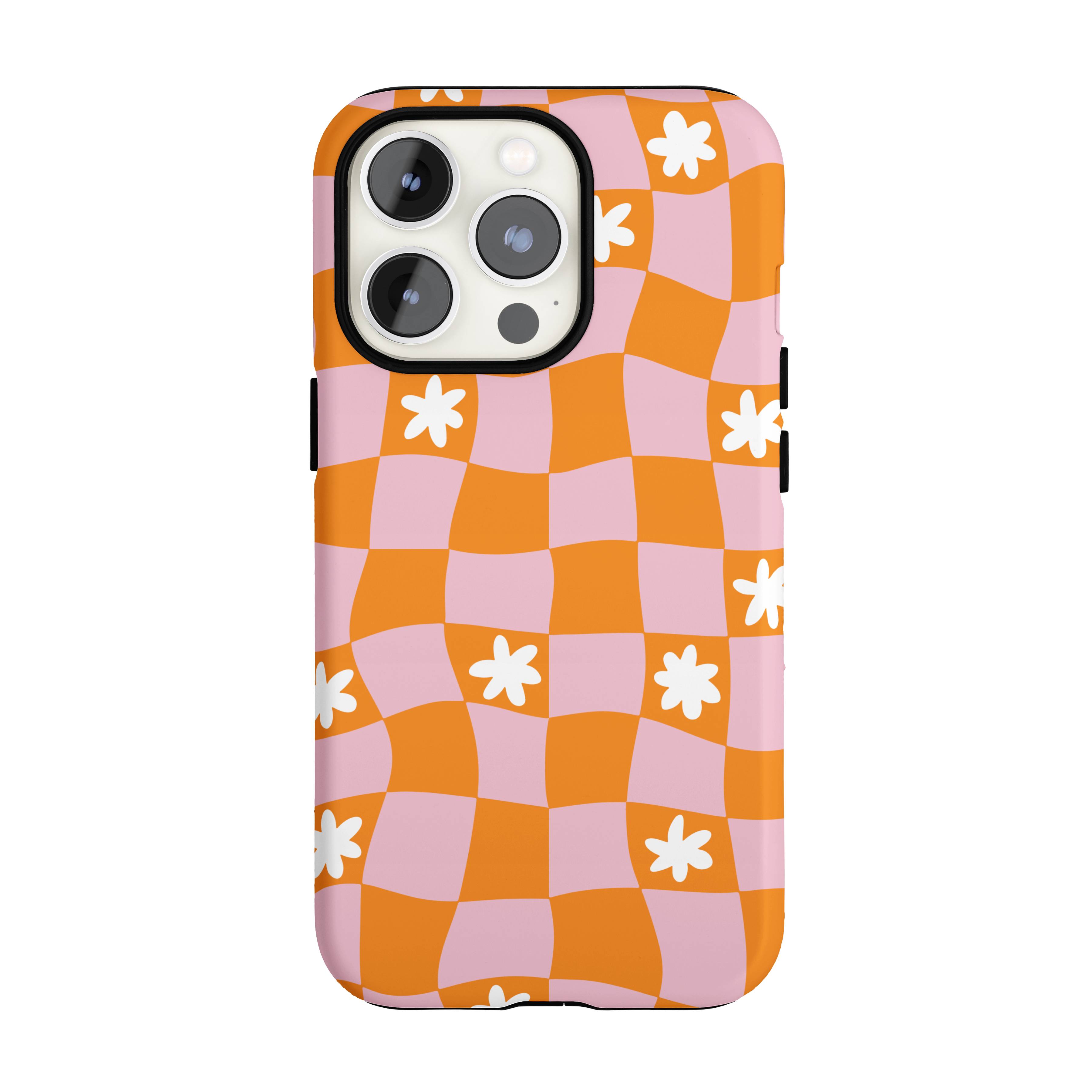 Groovy Check iPhone Case
