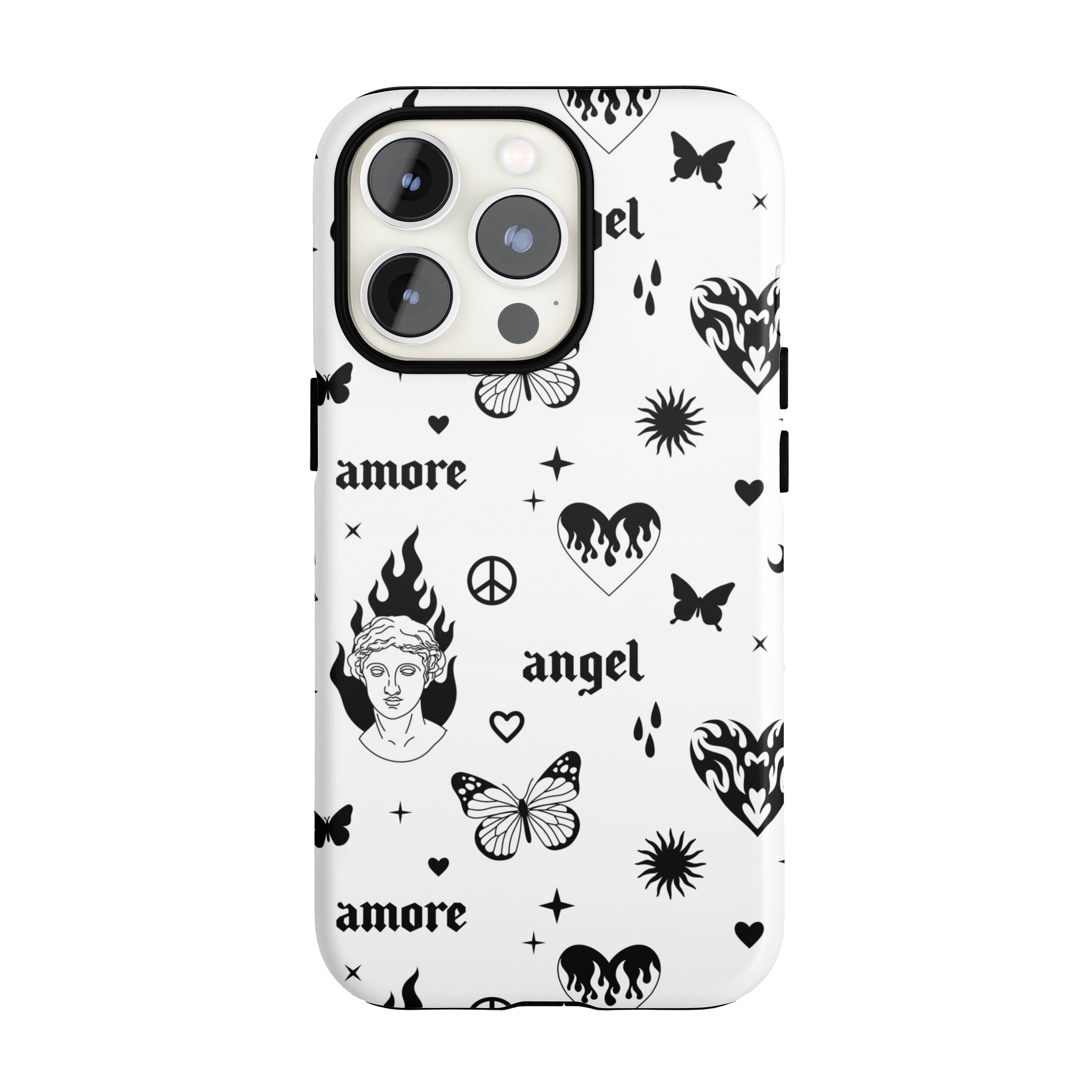 Y2K Angel Heart iPhone Case
