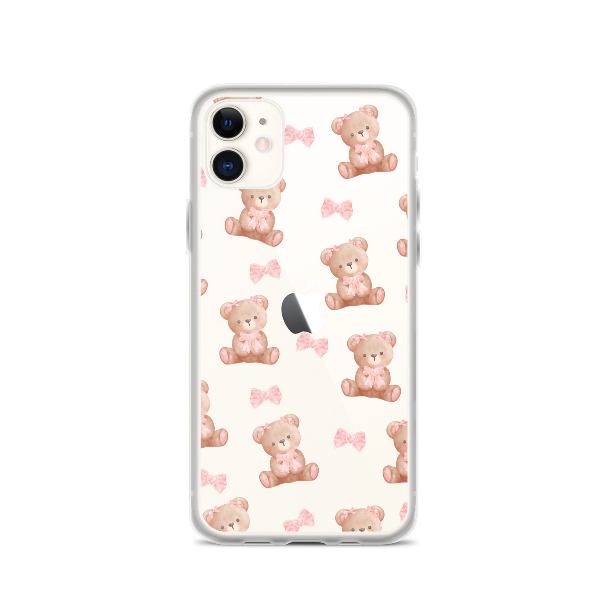 Bow Bear Clear iPhone Case