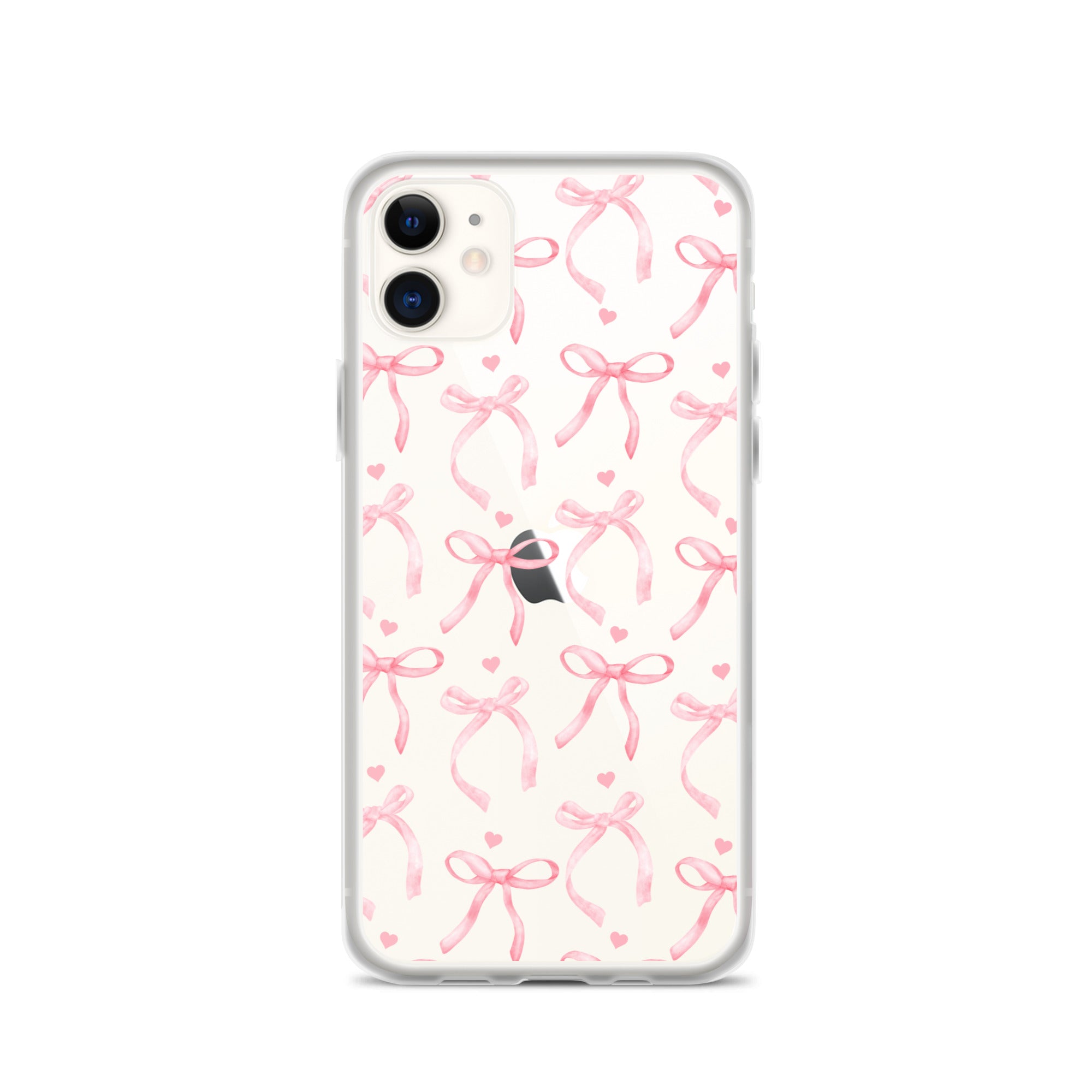 Blushing Bow Clear iPhone Case