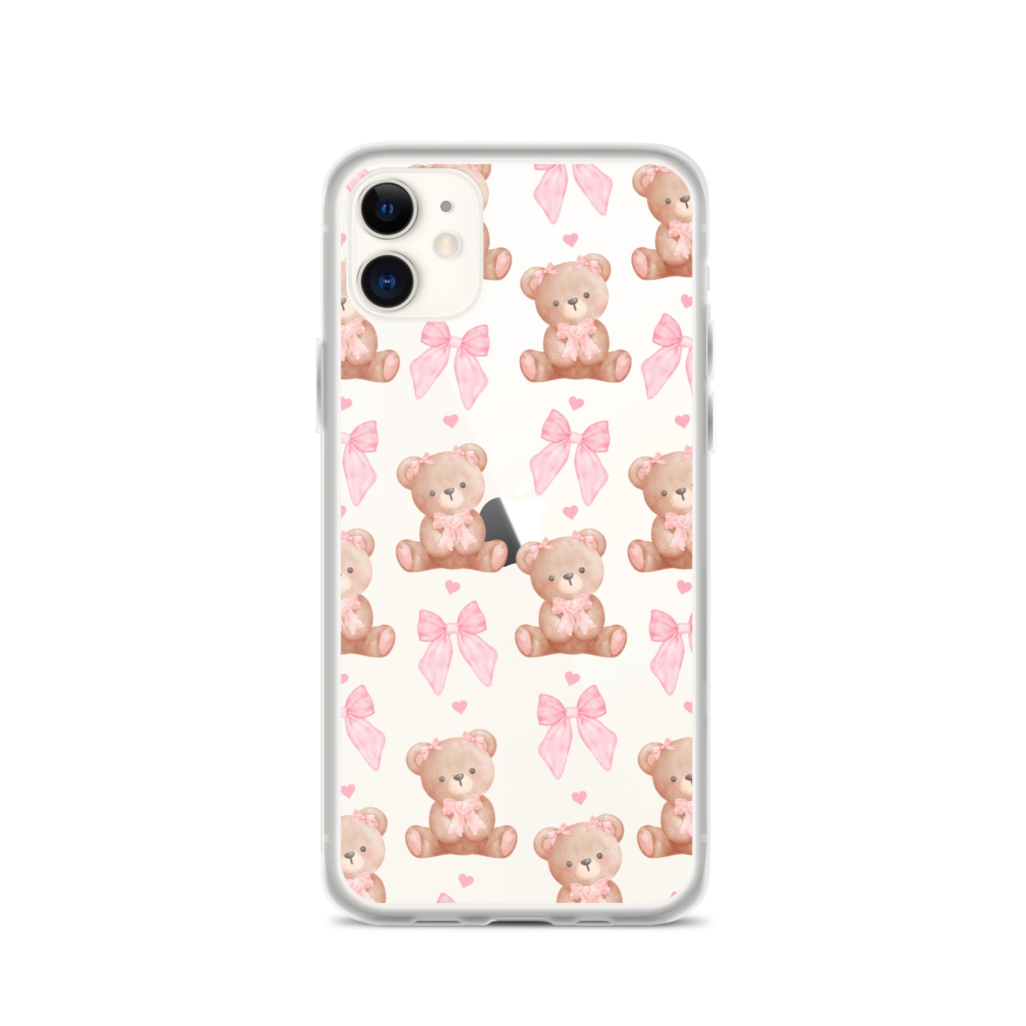 Bows & Bears Clear iPhone Case