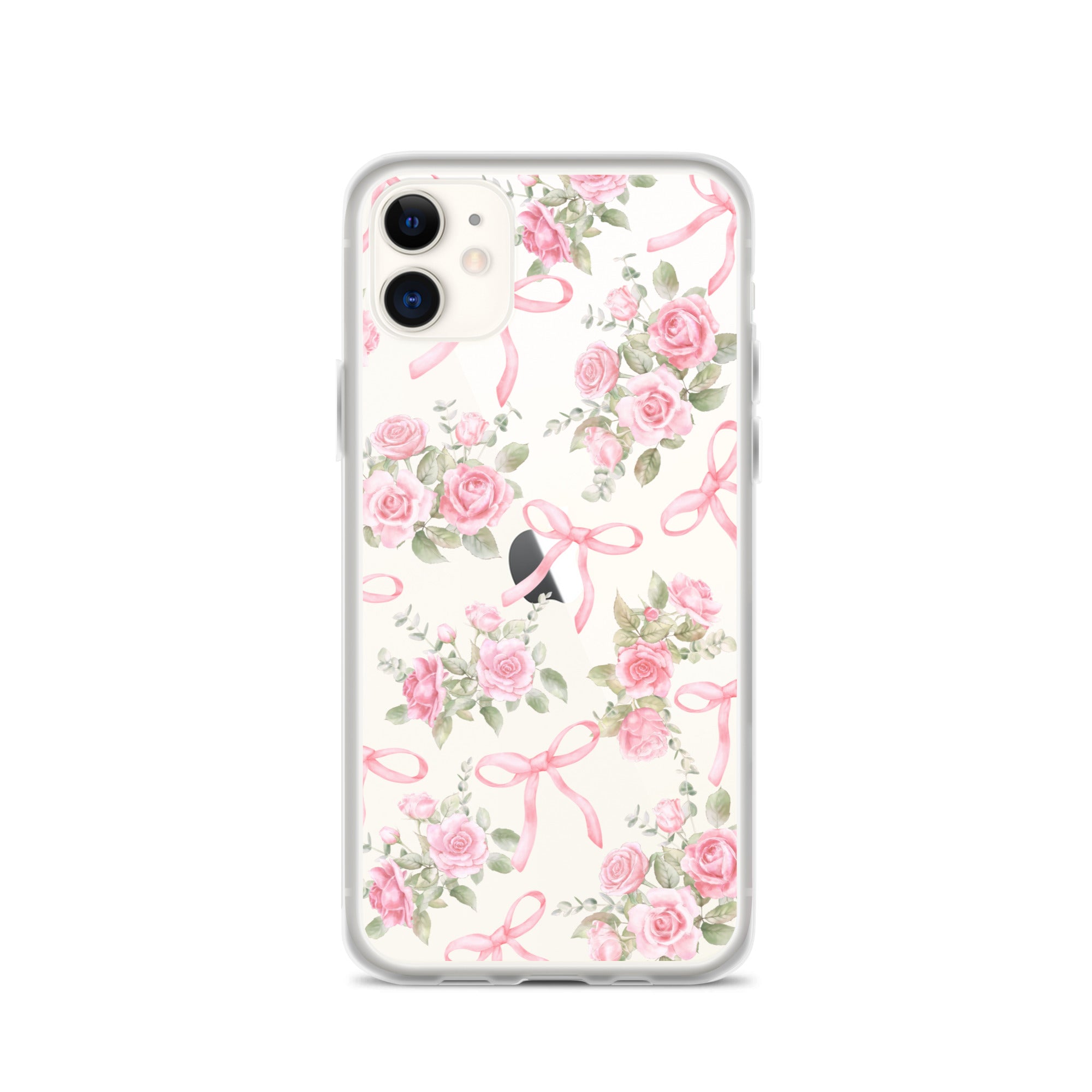 Bows & Roses Clear iPhone Case