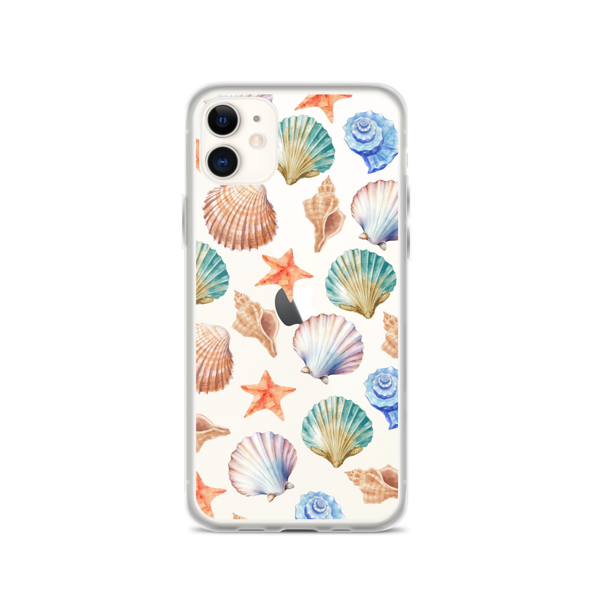 Seashell Breeze Clear iPhone Case