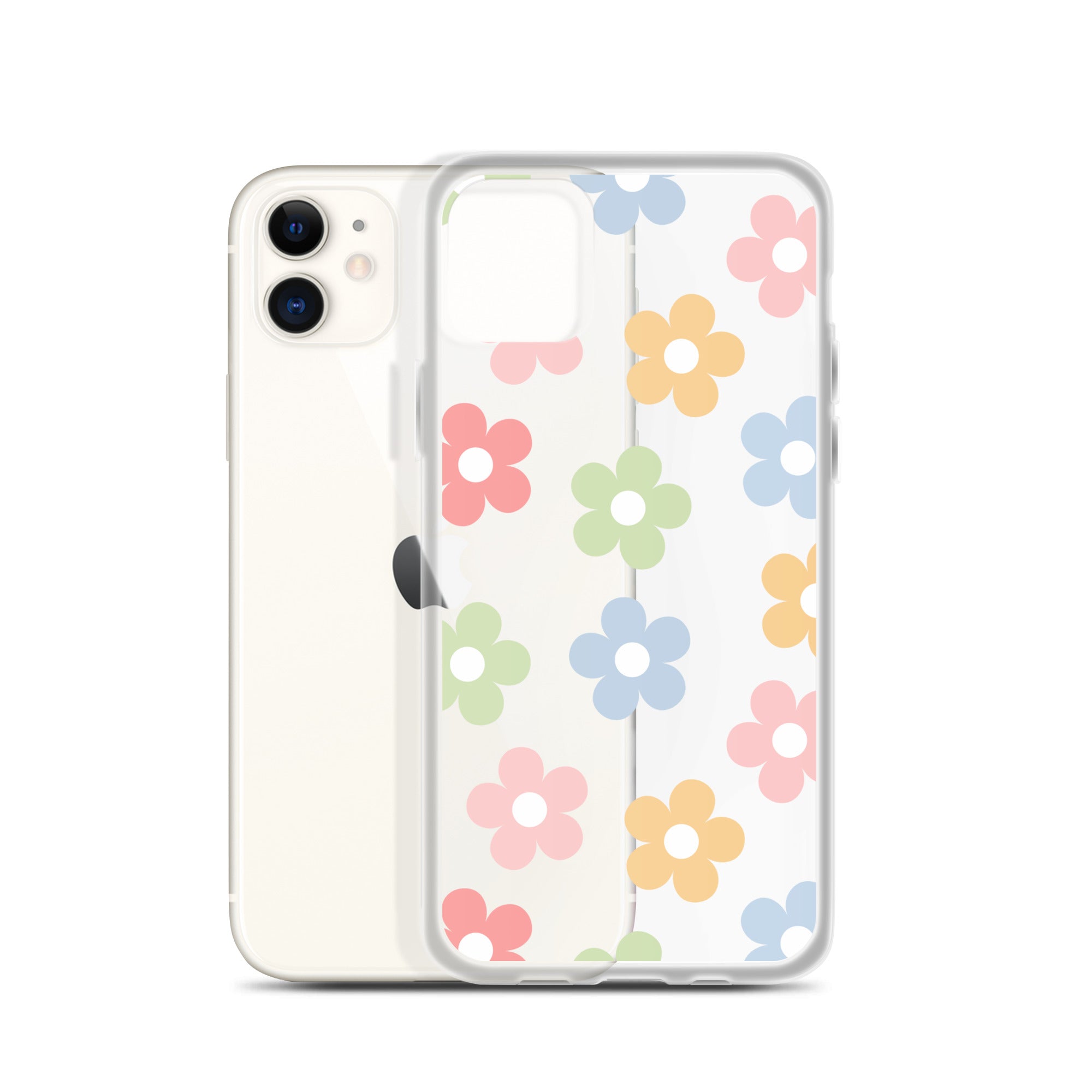 Pastel Garden Clear iPhone Case