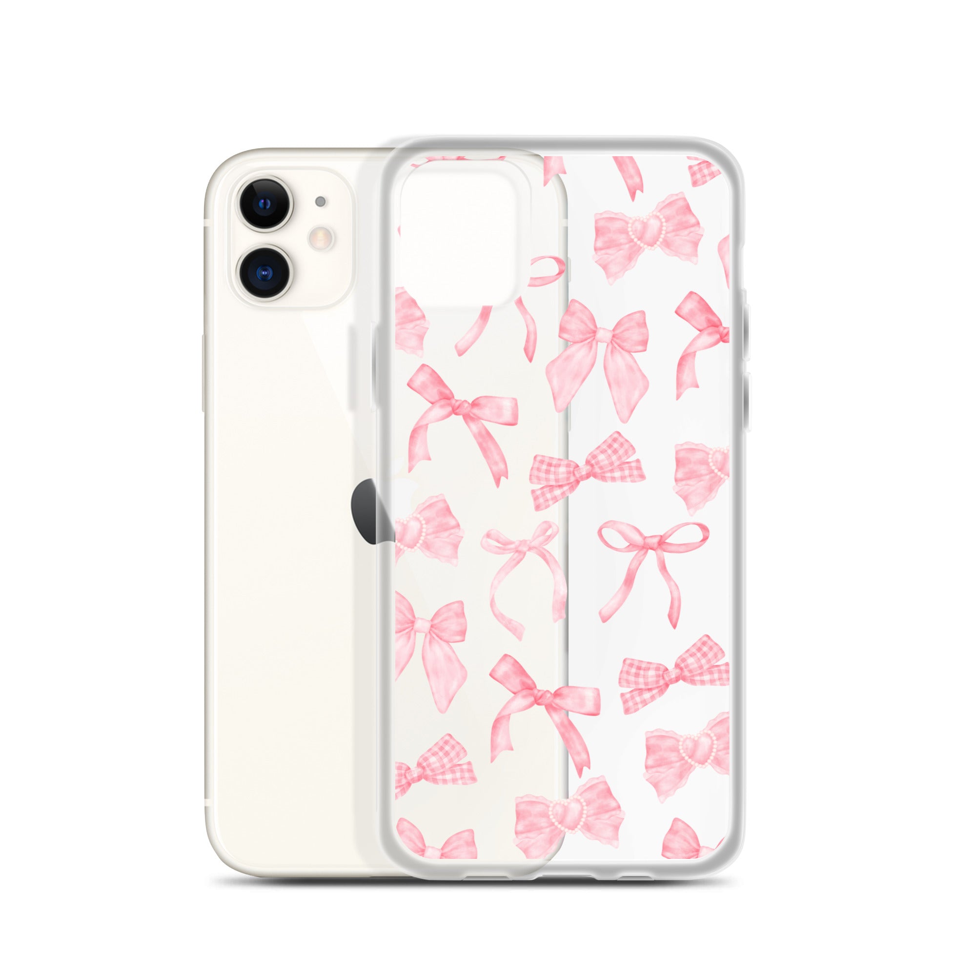 Bow Delight Clear iPhone Case
