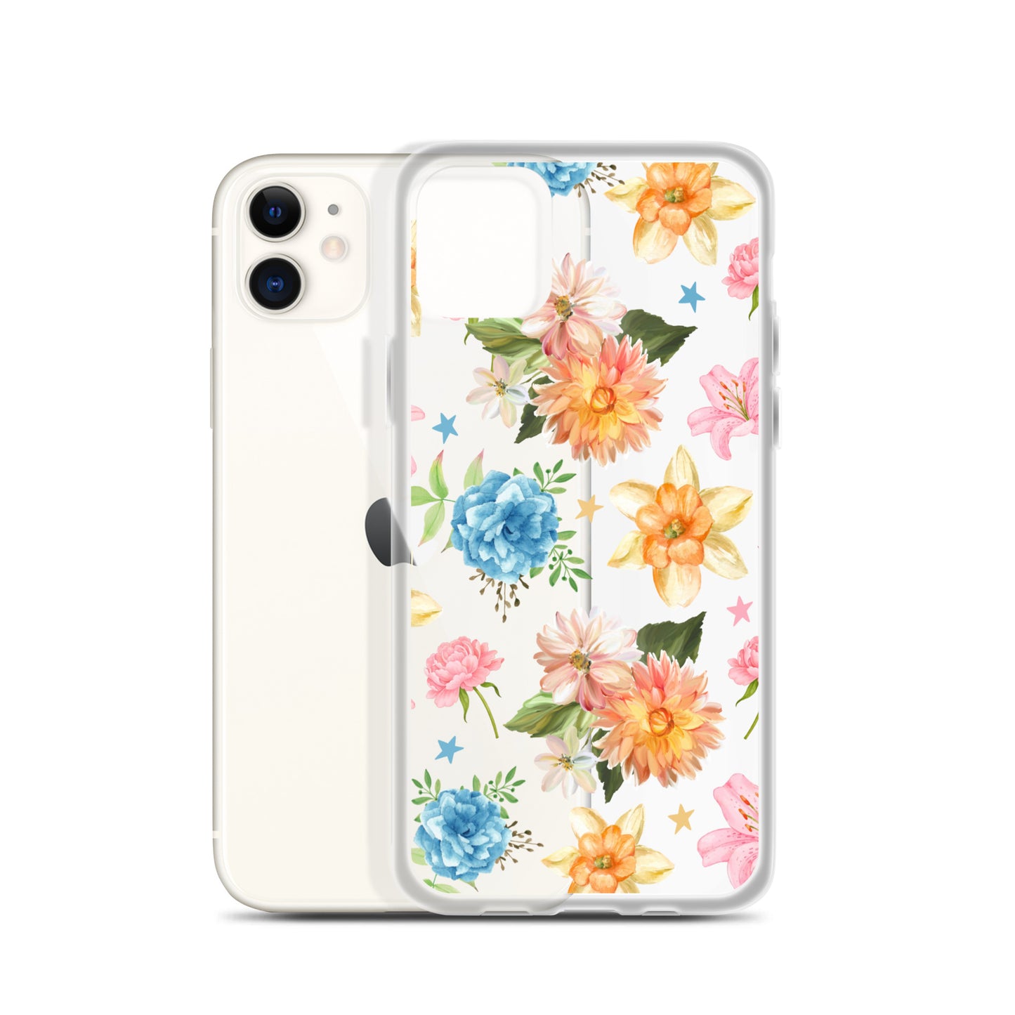 Floral Fiesta Clear iPhone Case