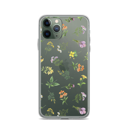 Floral Rain Clear iPhone Case iPhone 11 Pro