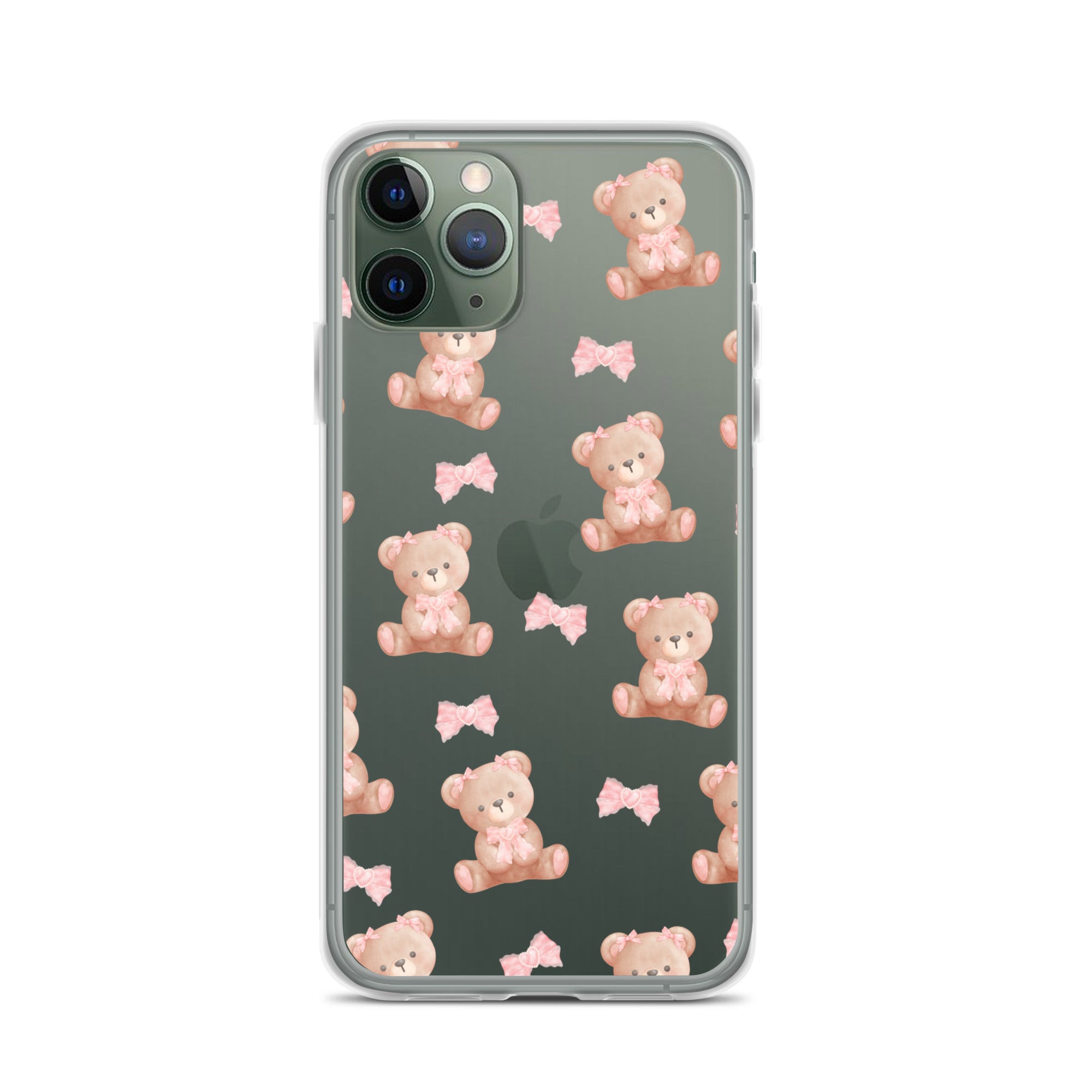Bow Bear Clear iPhone Case