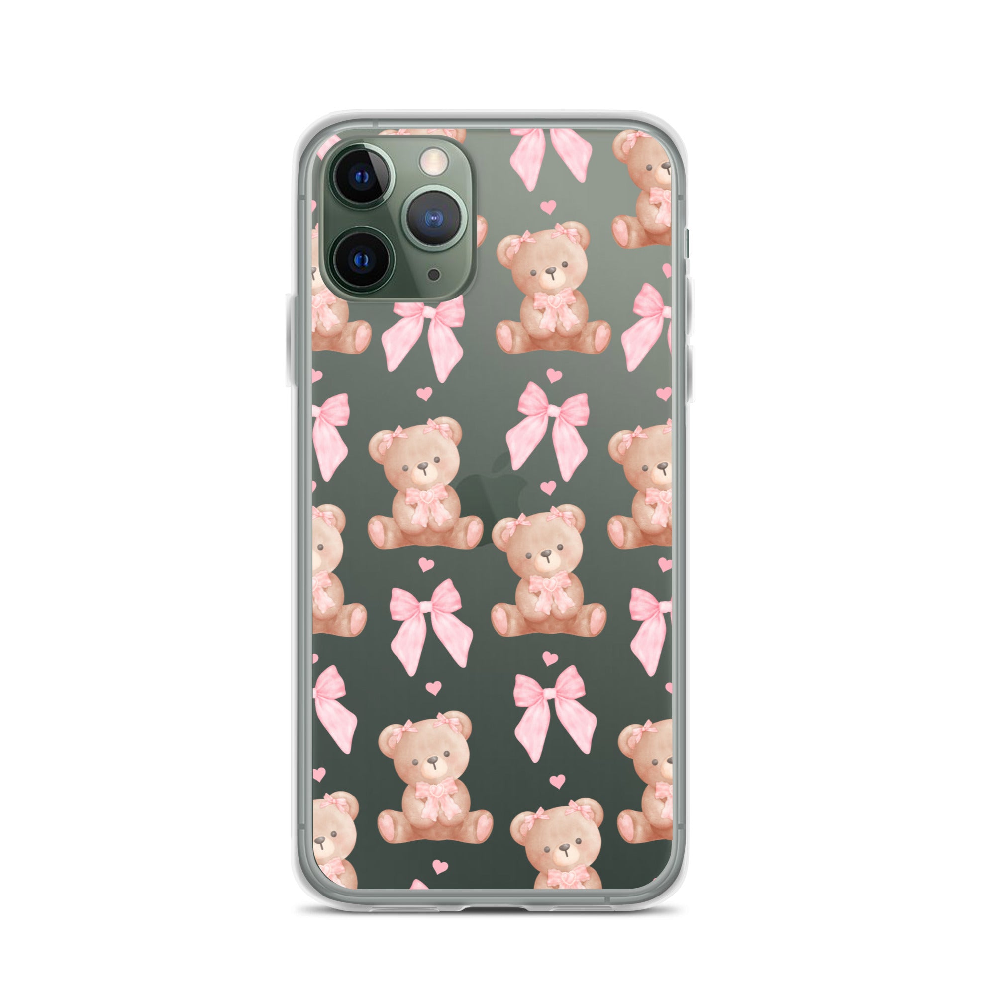 Bows & Bears Clear iPhone Case