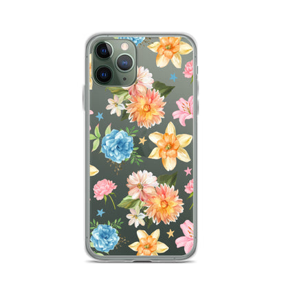 Floral Fiesta Clear iPhone Case