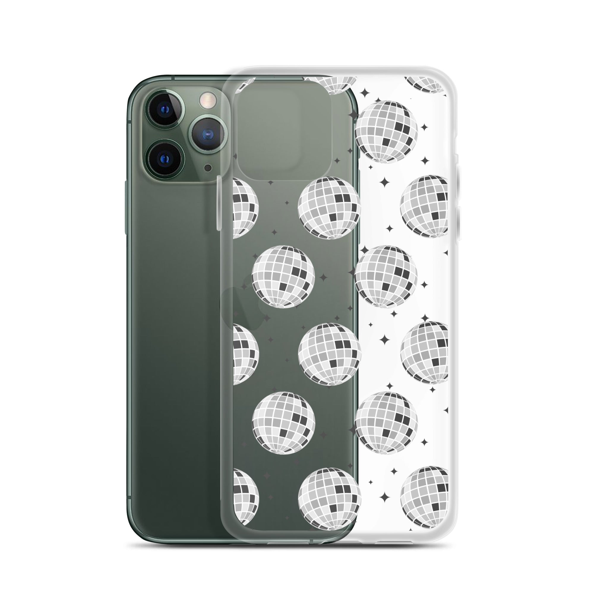 Disco Balls Clear iPhone Case