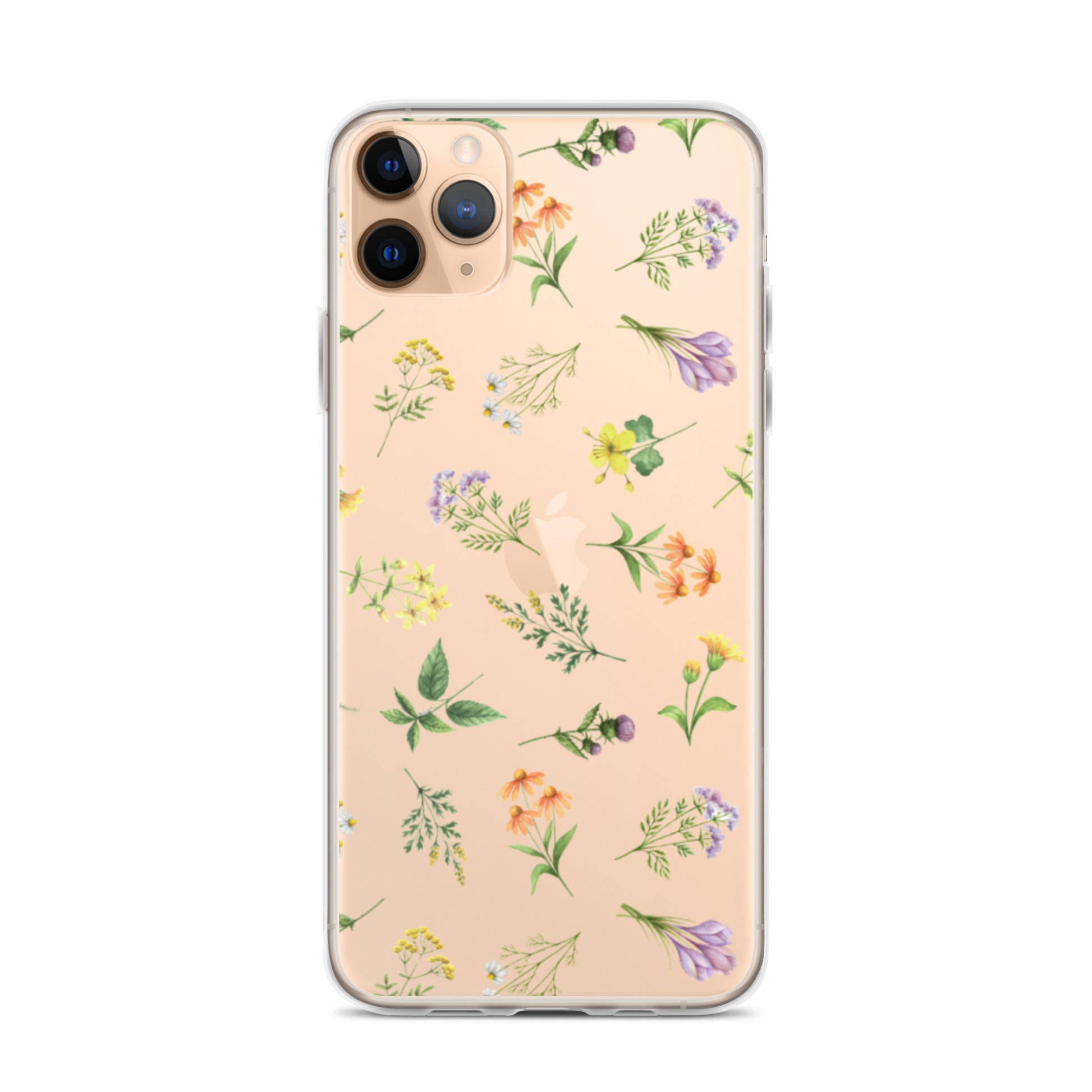 Floral Rain Clear iPhone Case iPhone 11 Pro Max