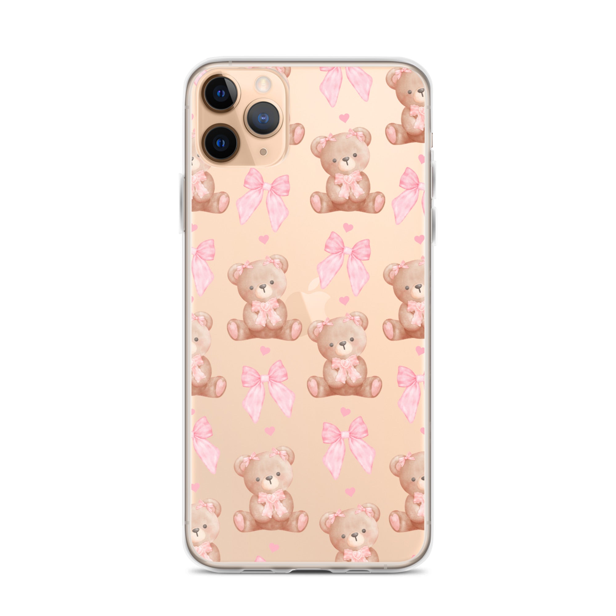 Bows & Bears Clear iPhone Case