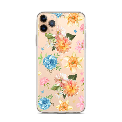 Floral Fiesta Clear iPhone Case