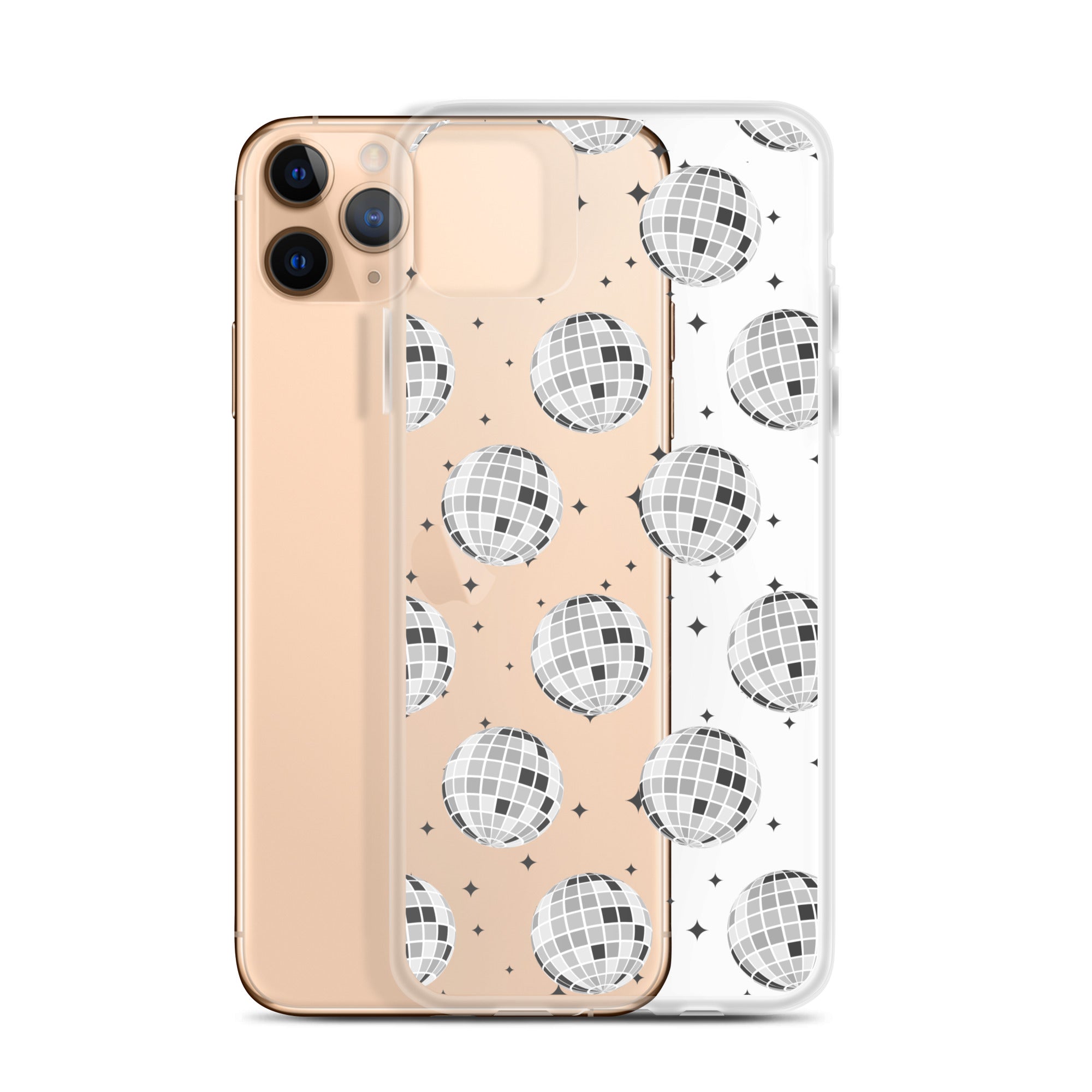 Disco Balls Clear iPhone Case