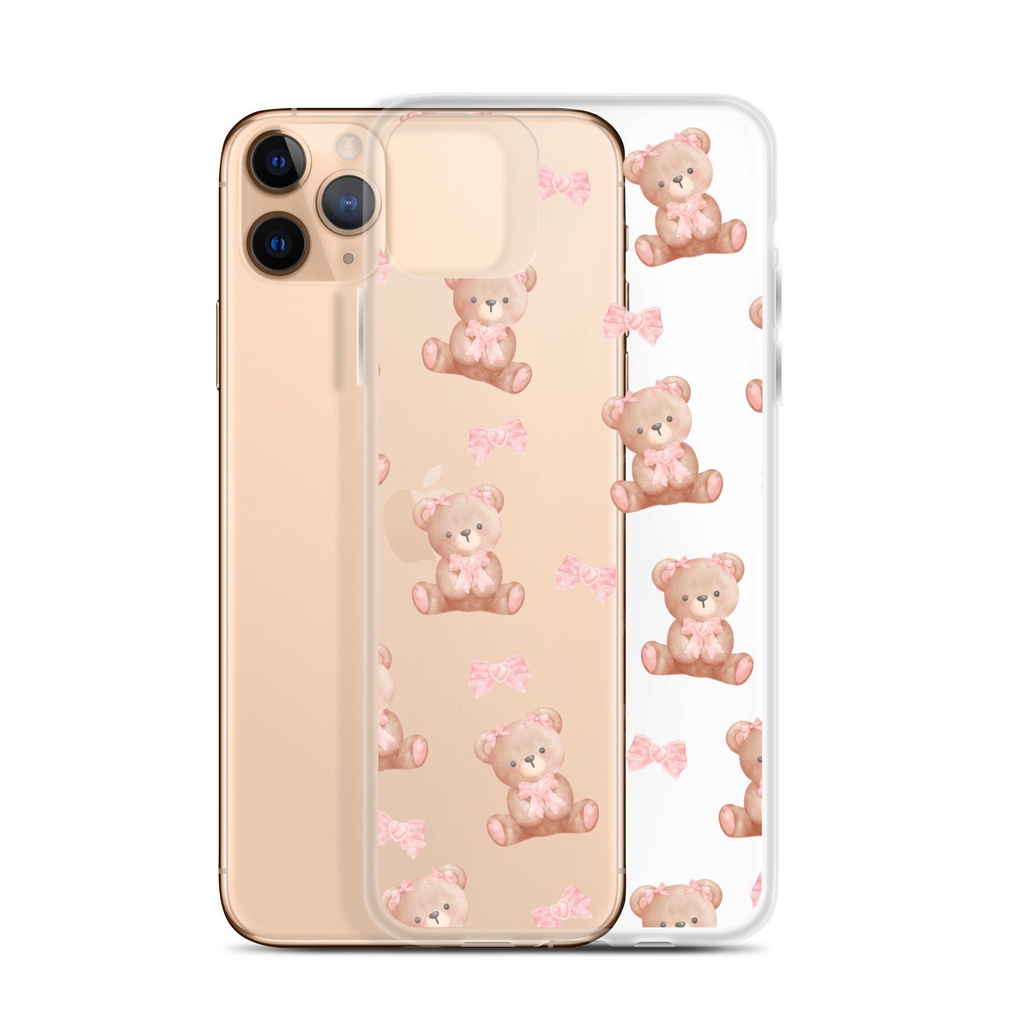 Bow Bear Clear iPhone Case