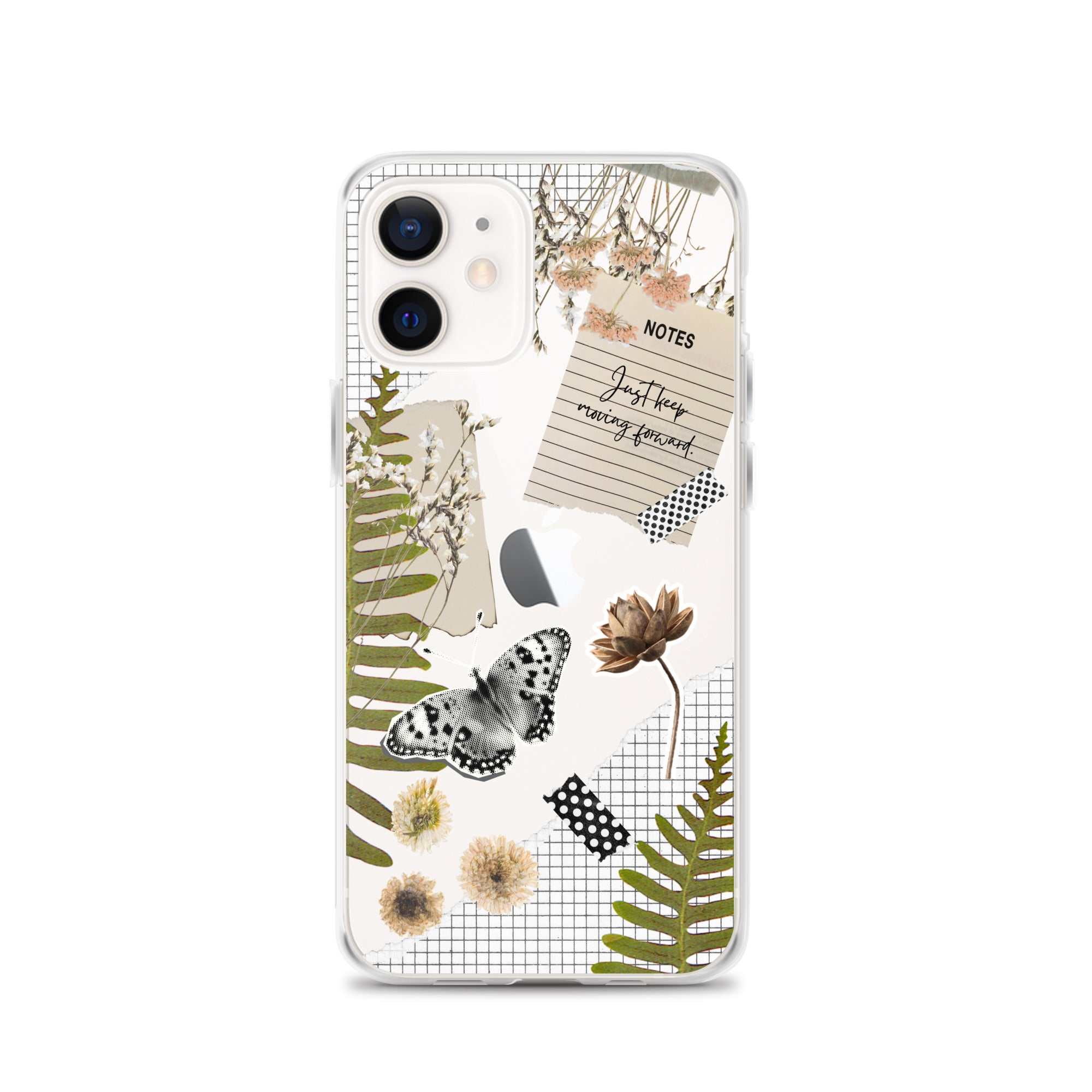 Boho Collage Clear iPhone Case iPhone 12