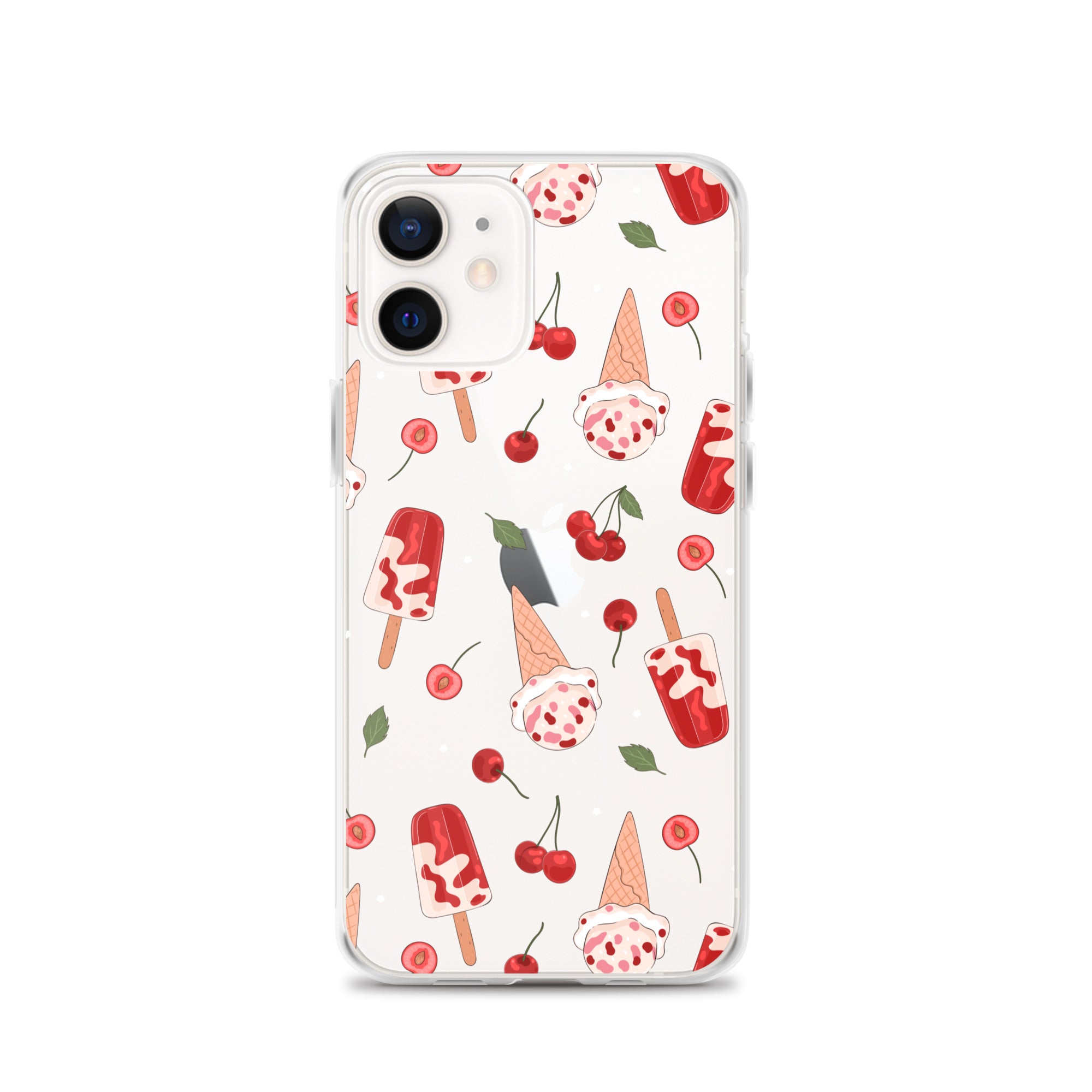 Cherry Ice Cream Clear iPhone Case iPhone 12