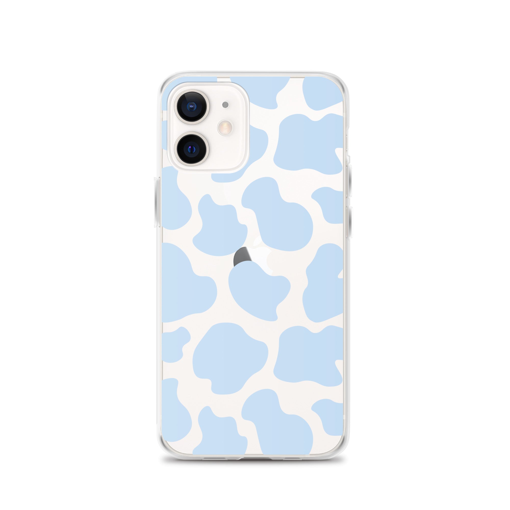Blue Cow Clear iPhone Case iPhone 12
