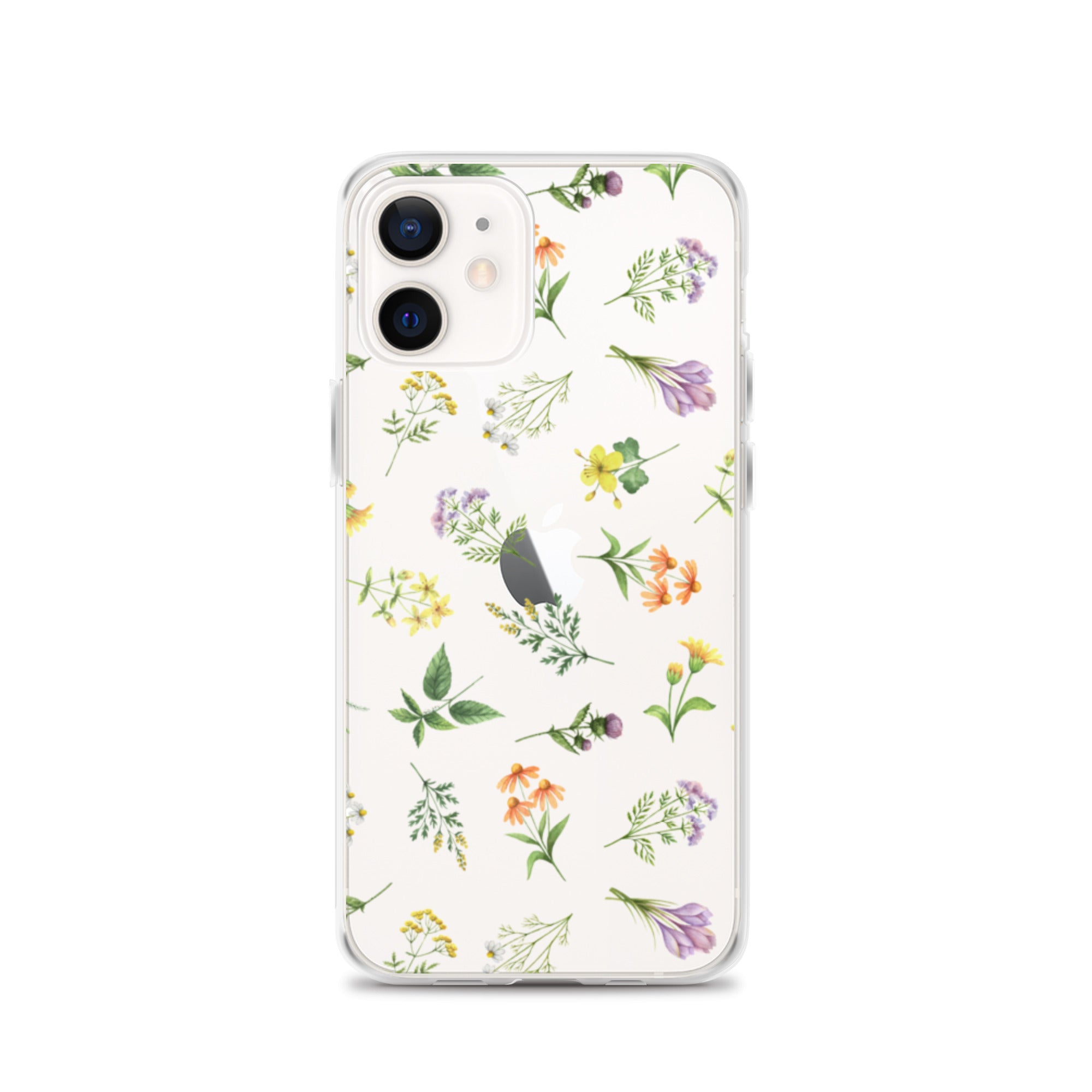 Floral Rain Clear iPhone Case iPhone 12