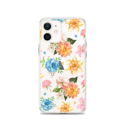 Floral Fiesta Clear iPhone Case