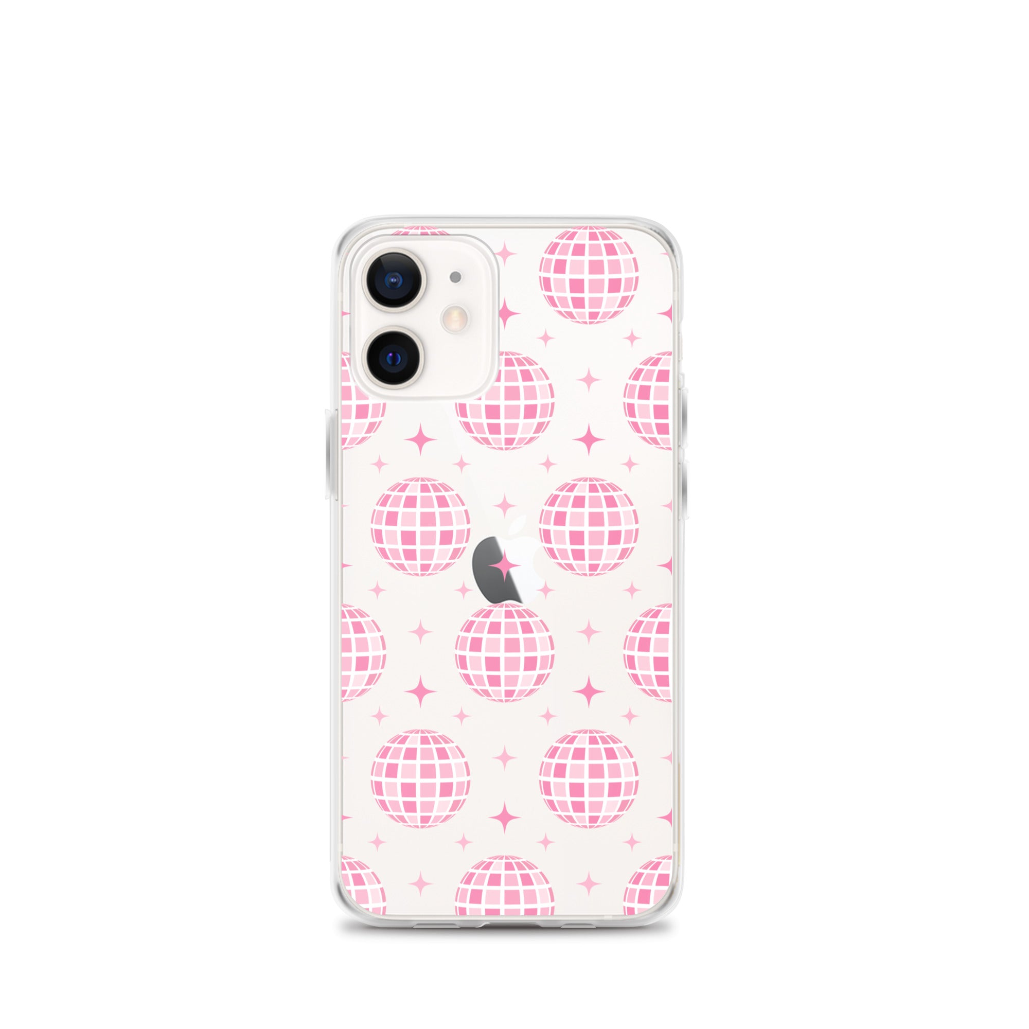 Pink Disco Clear iPhone Case iPhone 12 mini