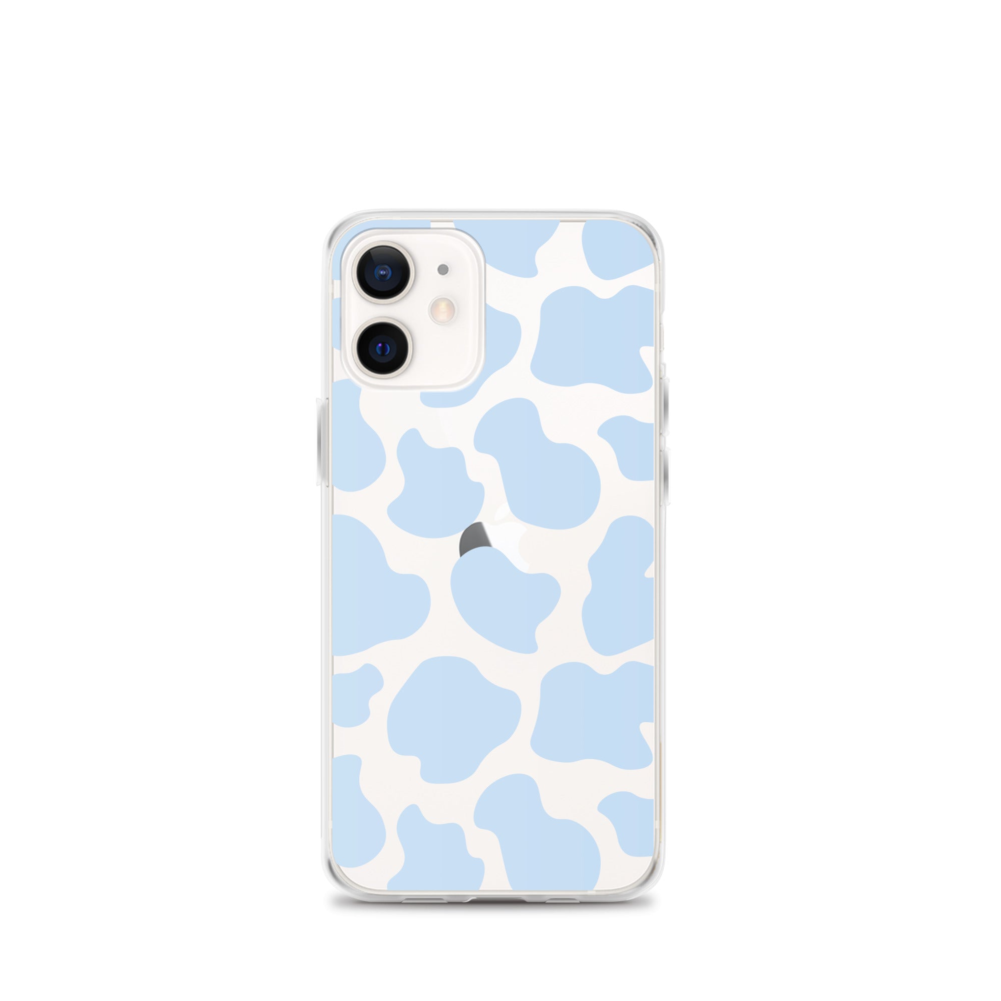 Blue Cow Clear iPhone Case iPhone 12 mini