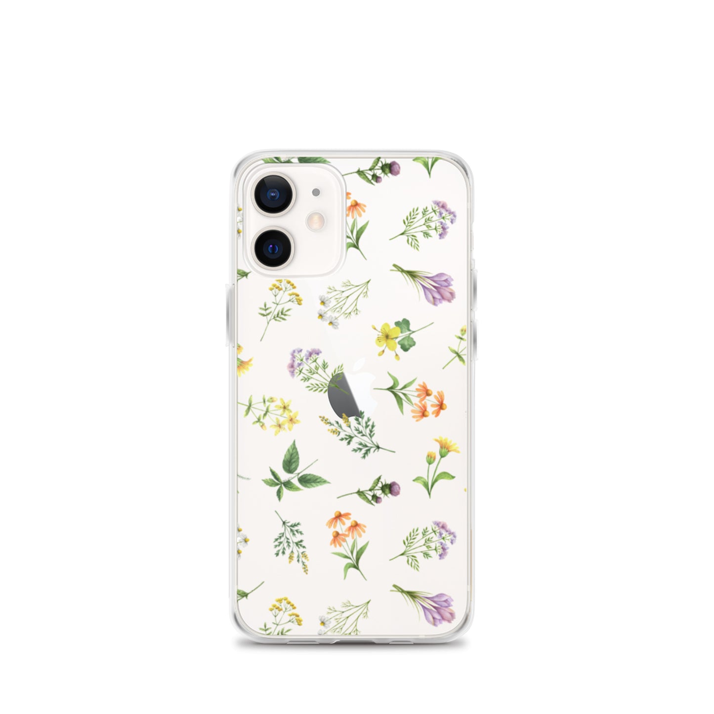 Floral Rain Clear iPhone Case iPhone 12 mini