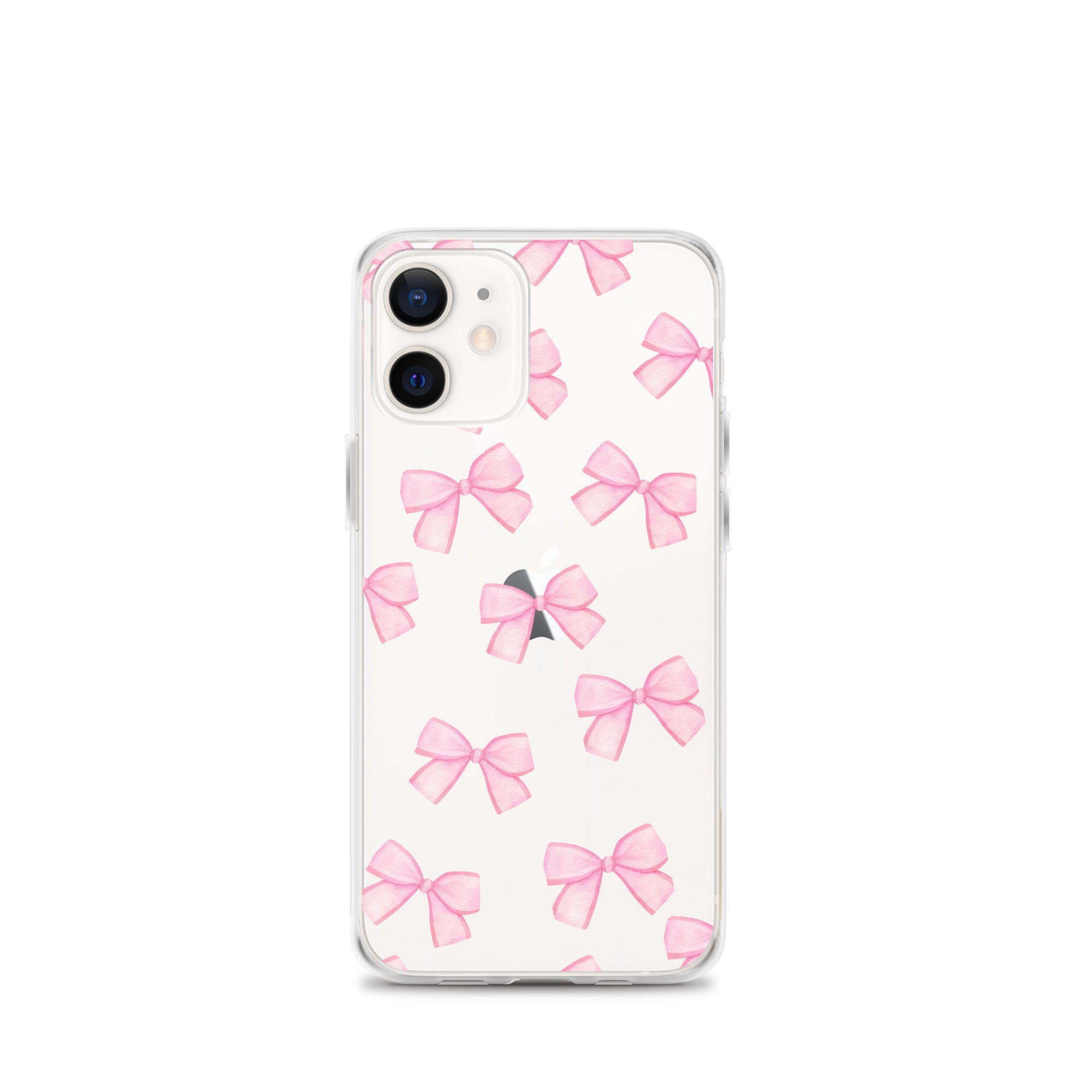 Pink Bows Clear iPhone Case