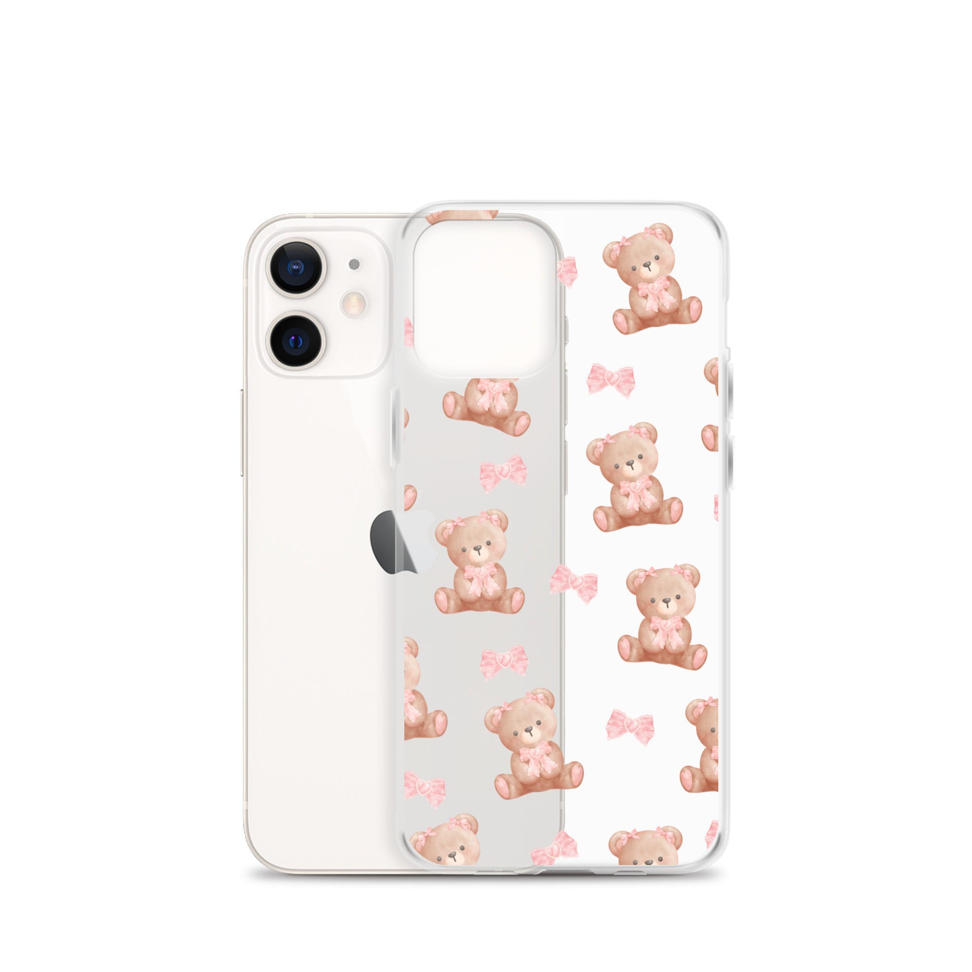 Bow Bear Clear iPhone Case