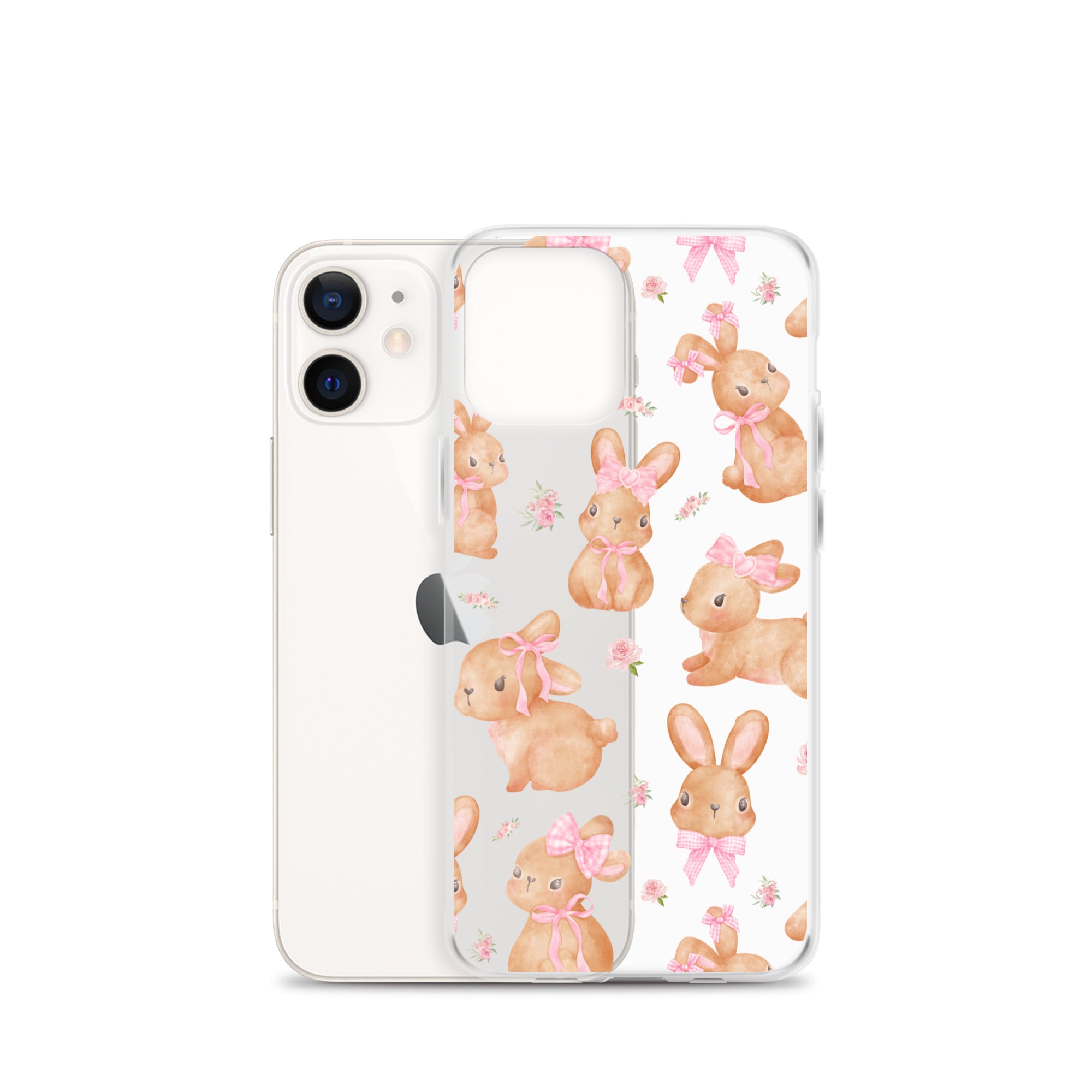 Bow Bunny Clear iPhone Case