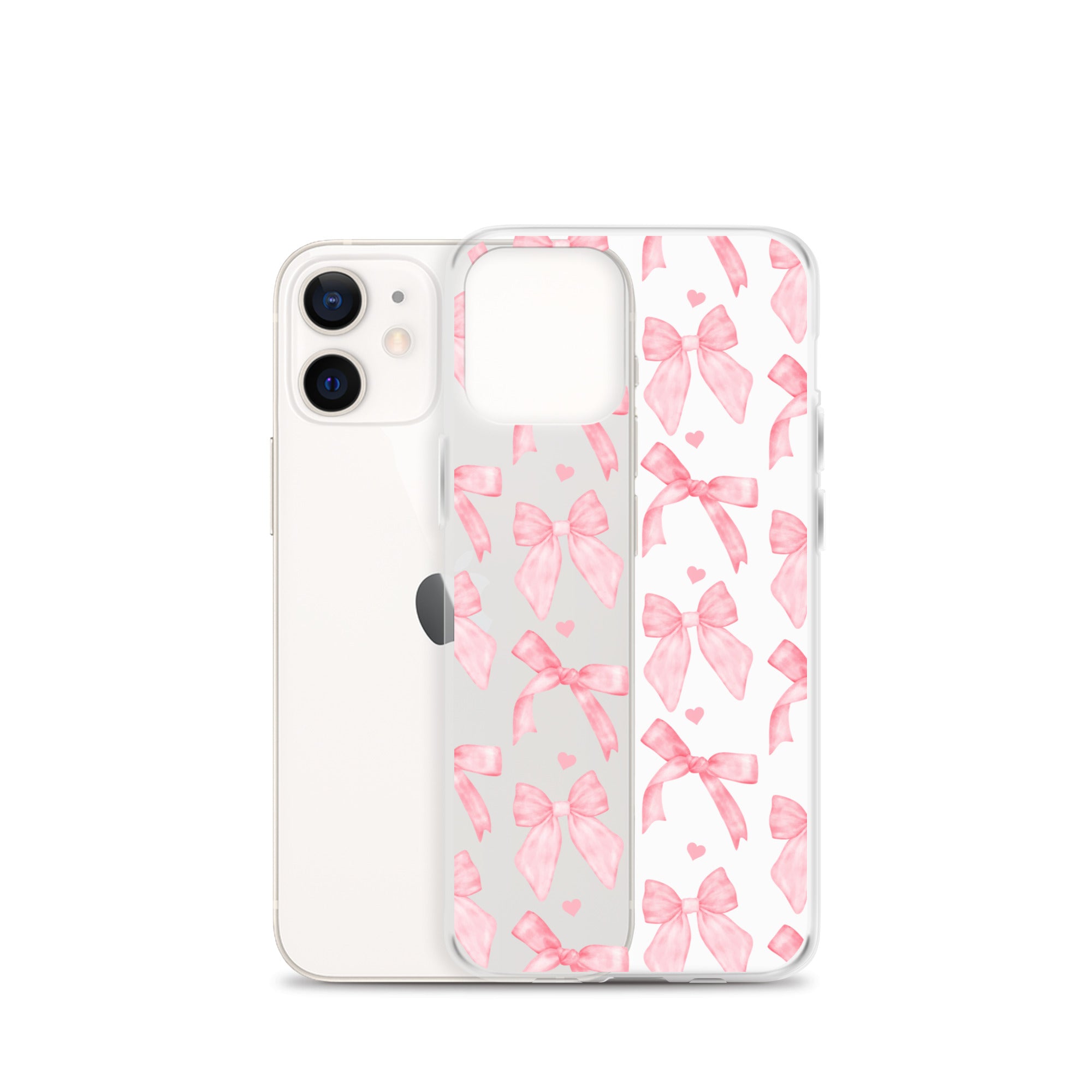 Flirty Bows Clear iPhone Case