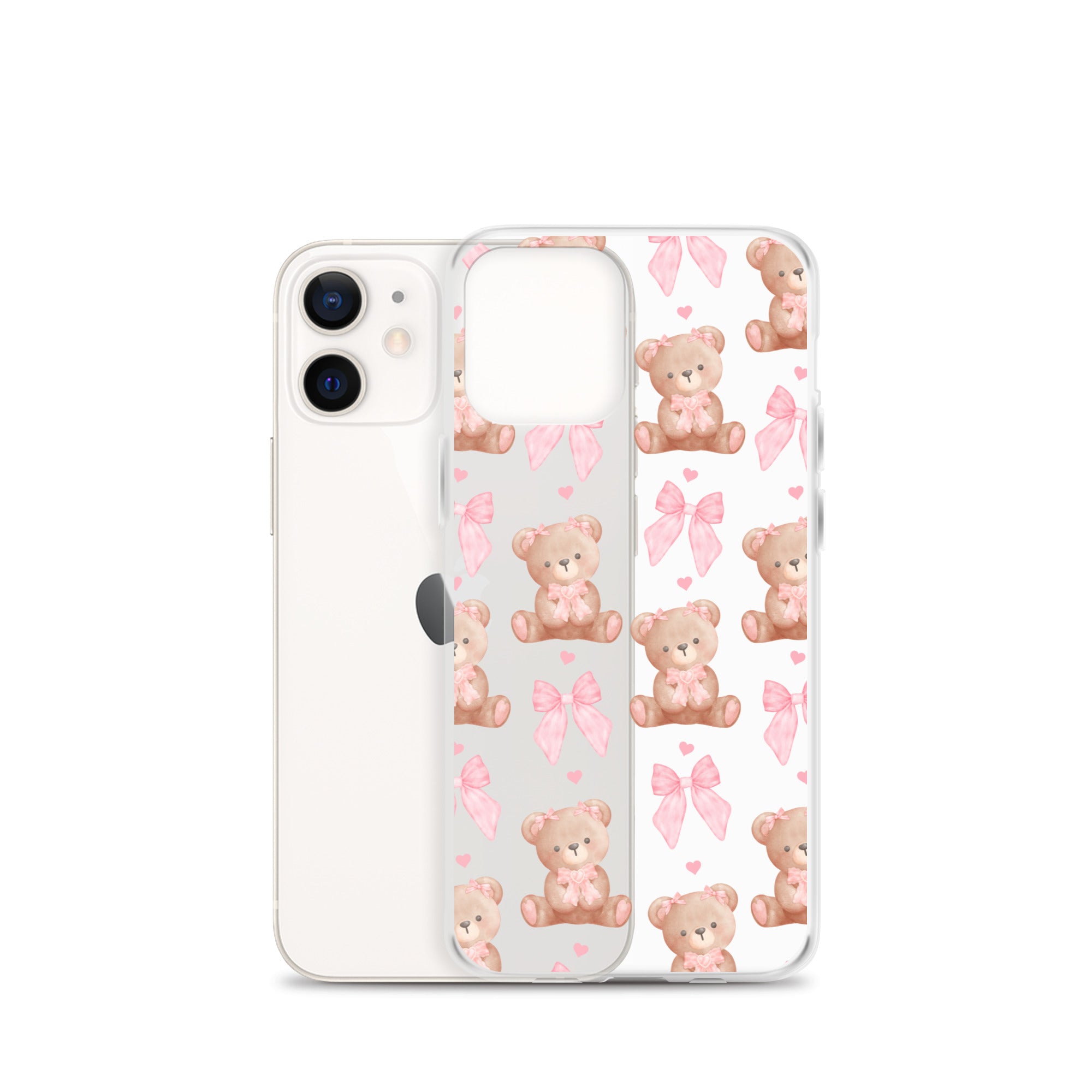 Bows & Bears Clear iPhone Case