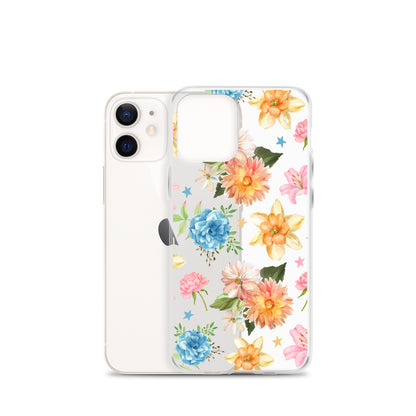 Floral Fiesta Clear iPhone Case
