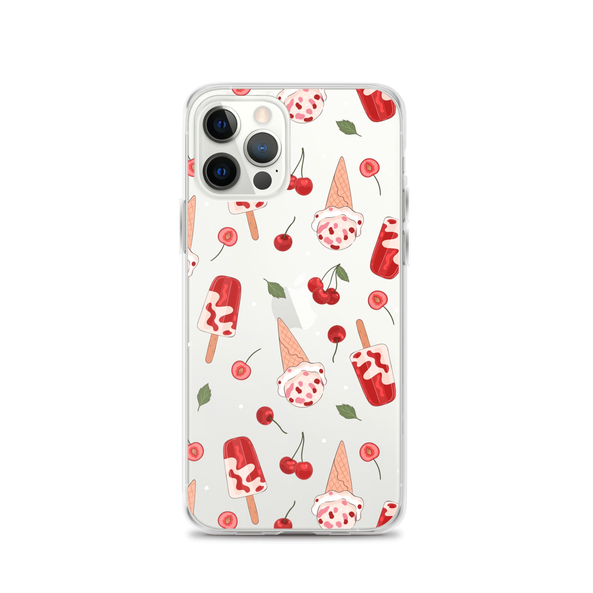 Cherry Ice Cream Clear iPhone Case iPhone 12 Pro