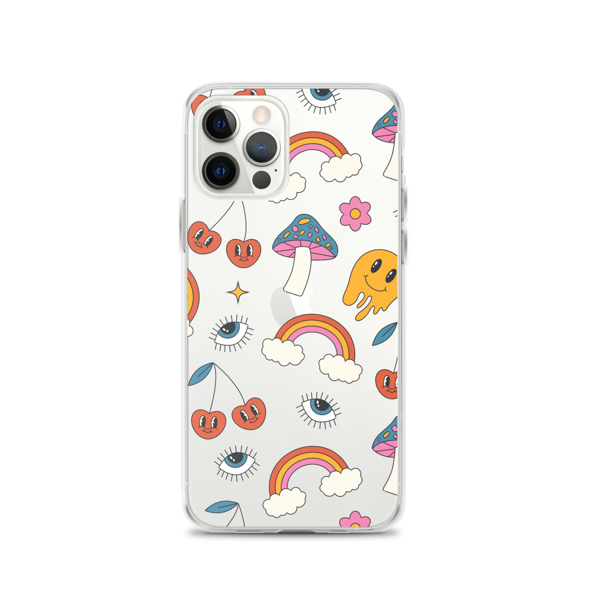 Rainbow Vibes Clear iPhone Case iPhone 12 Pro