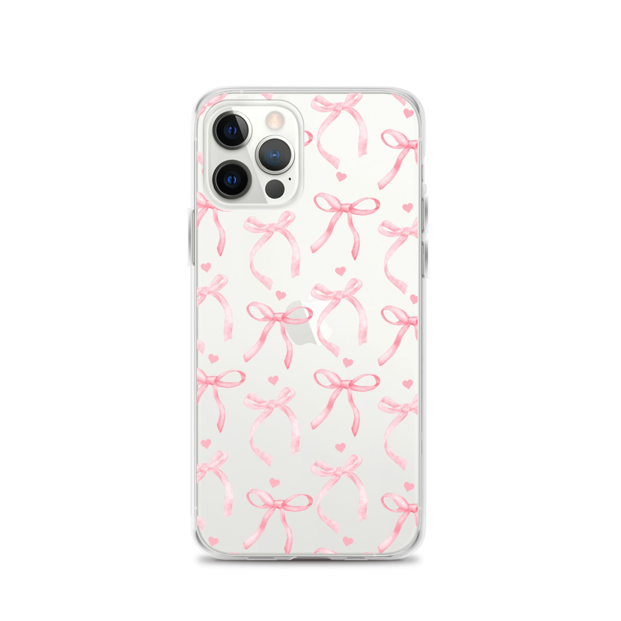 Blushing Bow Clear iPhone Case